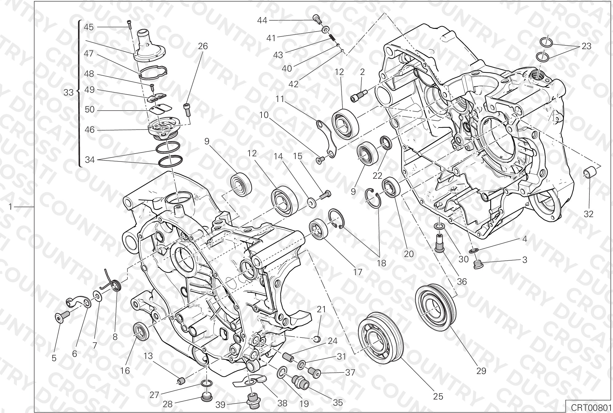 Half-Crankcases Pair