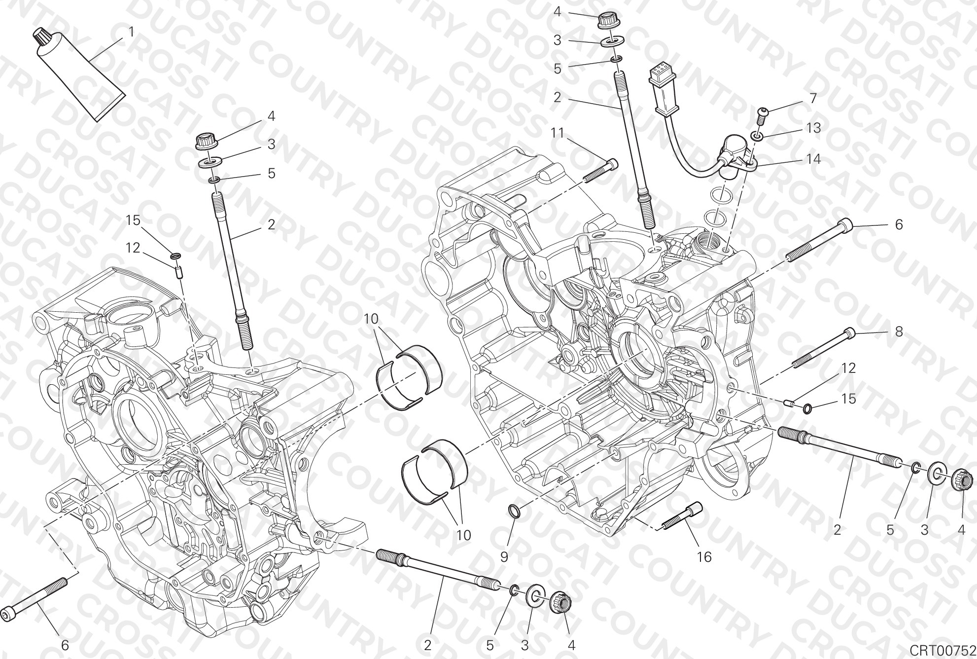 Half-Crankcases Pair