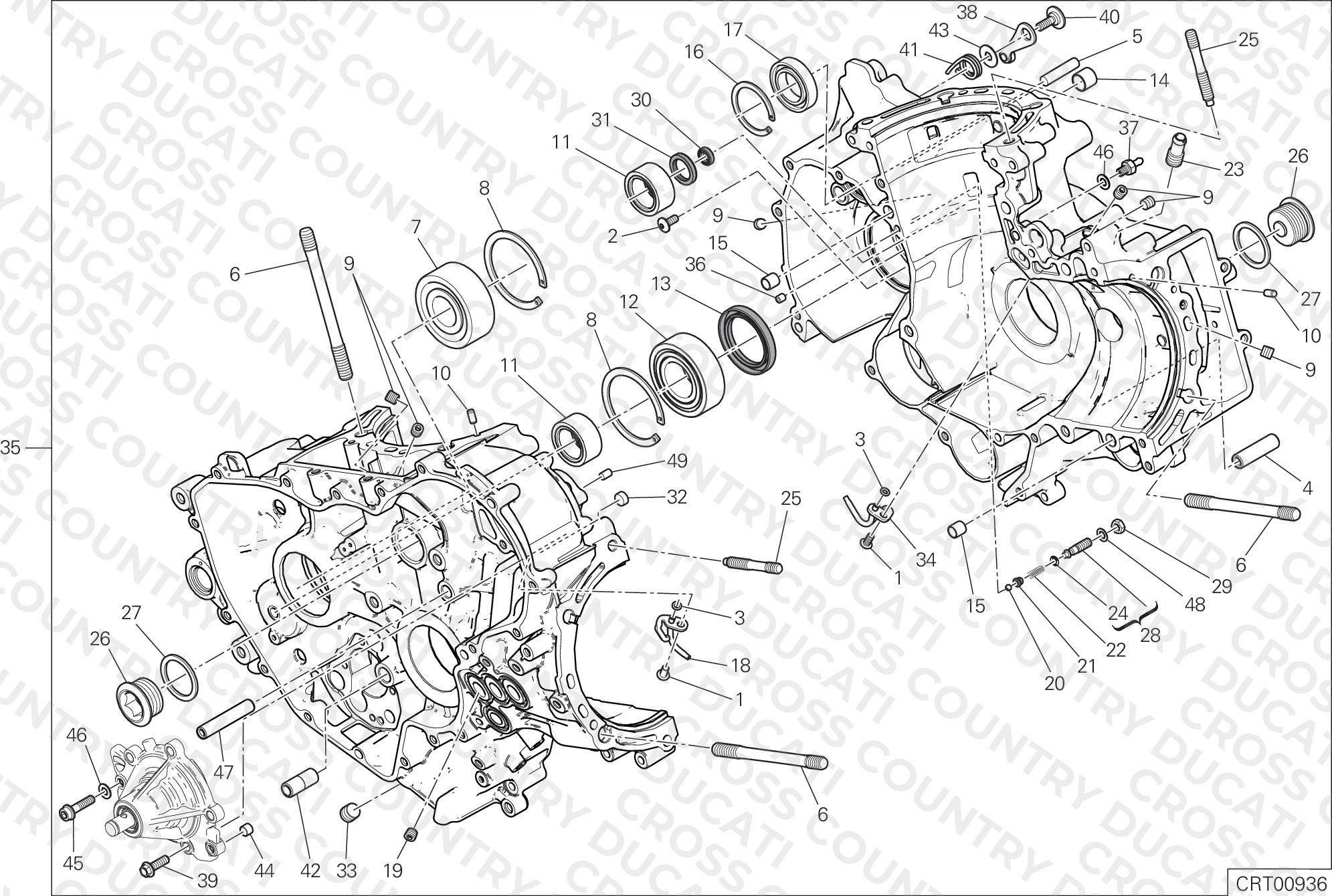Half-Crankcases Pair