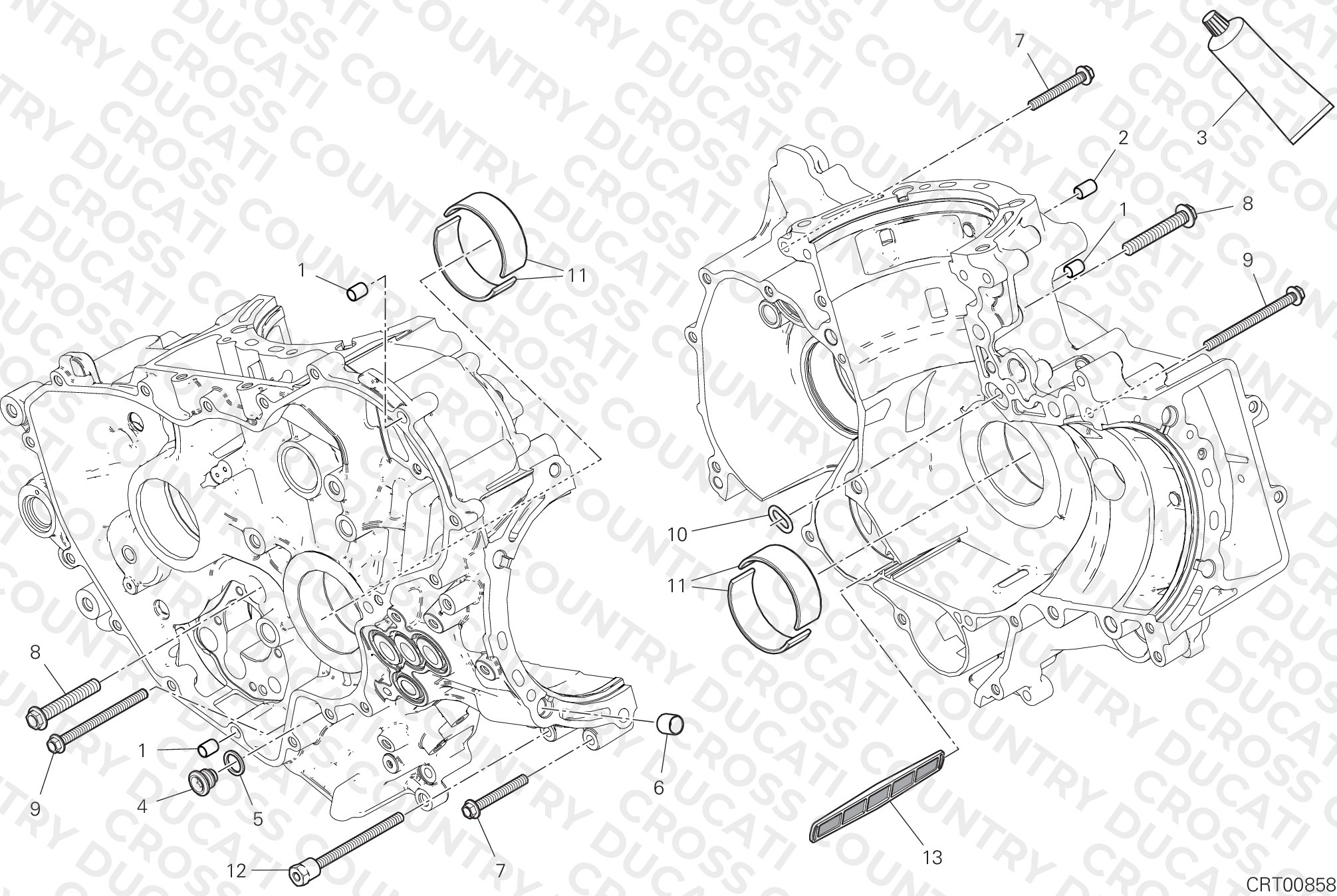 Half-Crankcases Pair