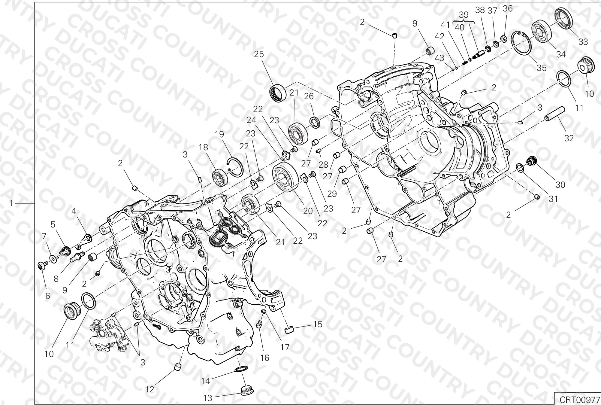Half-Crankcases Pair