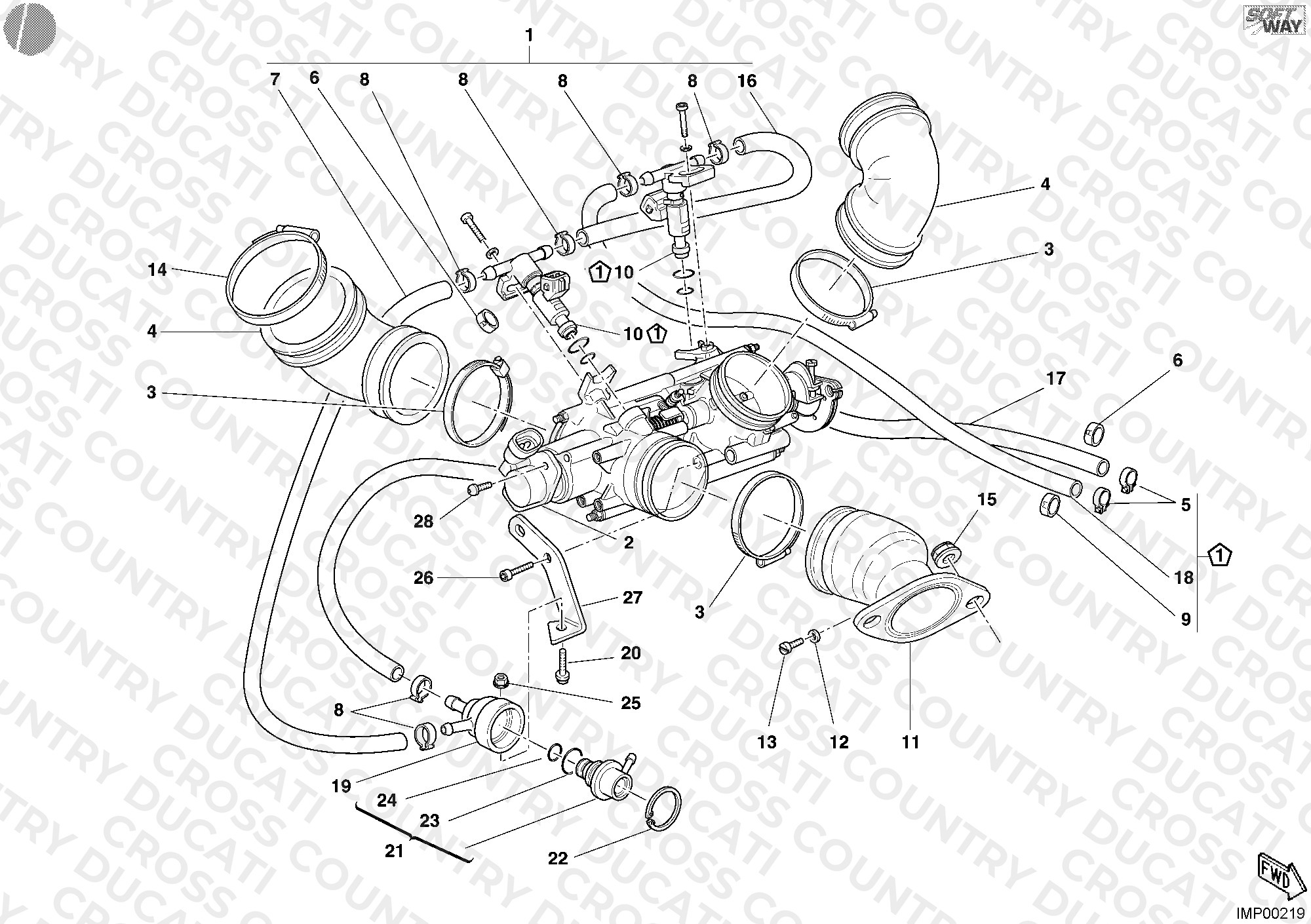 Throttle Body Aus, Jpn, USA
