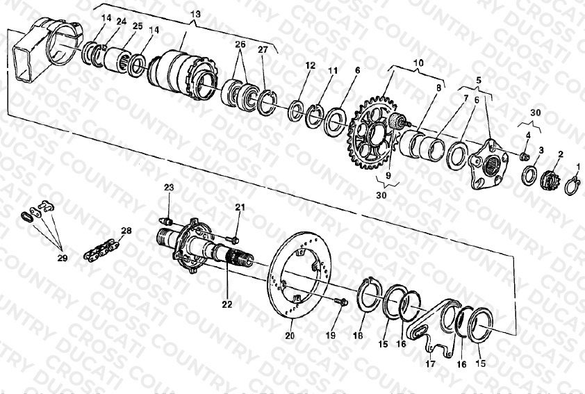 Hub, Rear Wheel