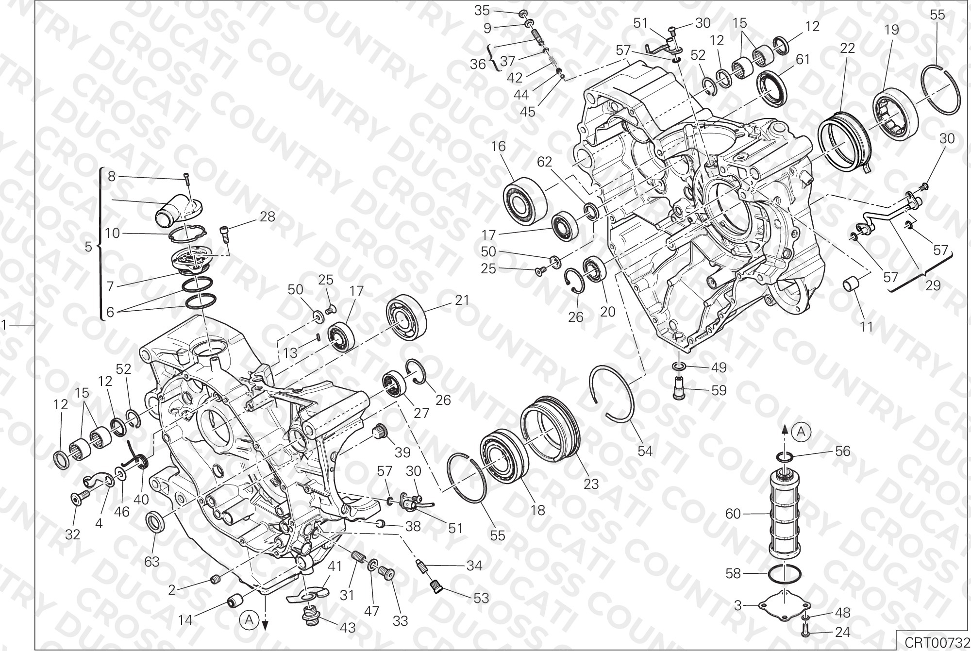 Half-Crankcases Pair
