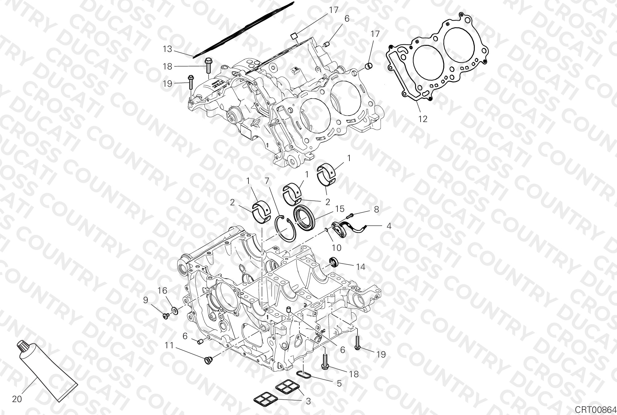 Half-Crankcases Pair