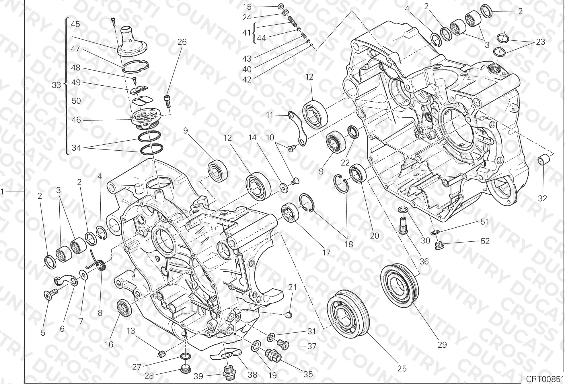 Complete Half-Crankcases Pair