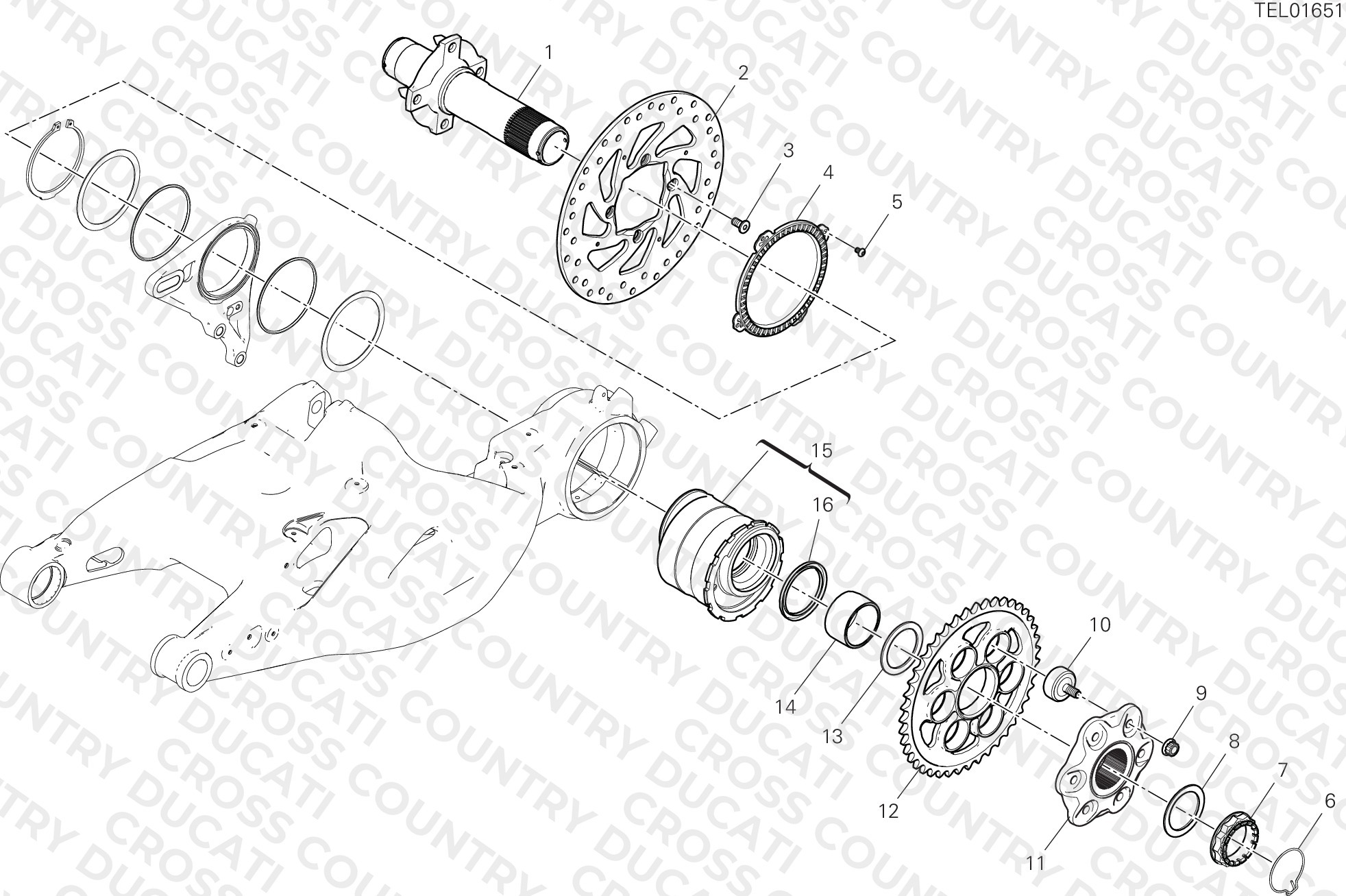 Hub, Rear Wheel
