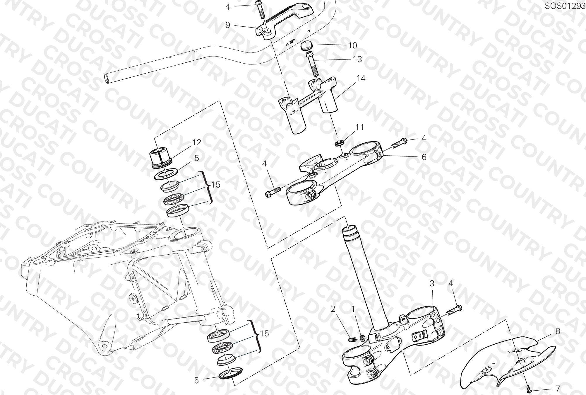 Steering Head Base Assembly