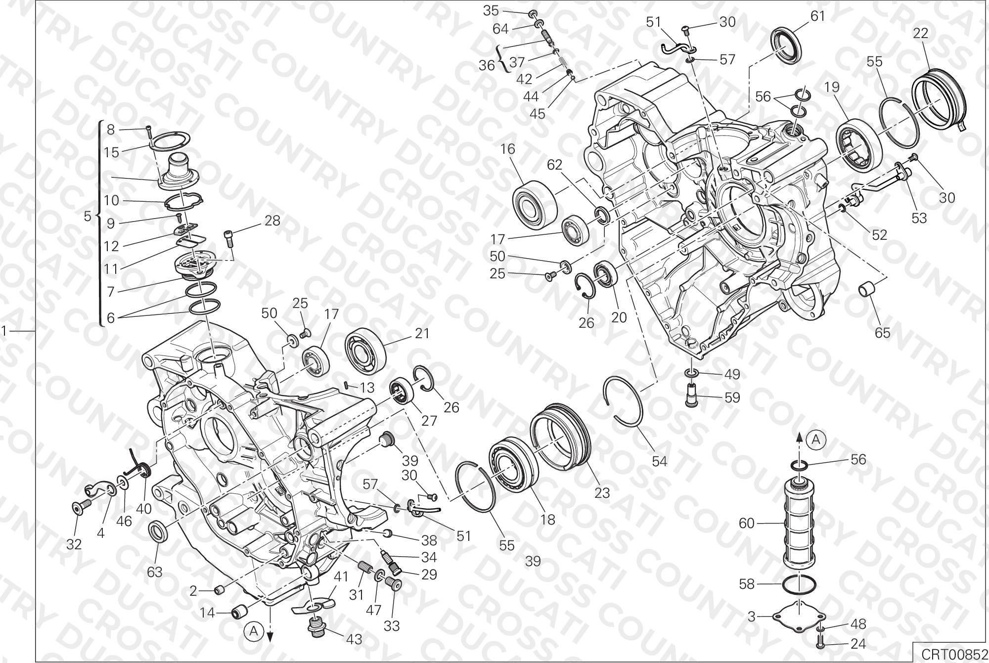 Half-Crankcases Pair
