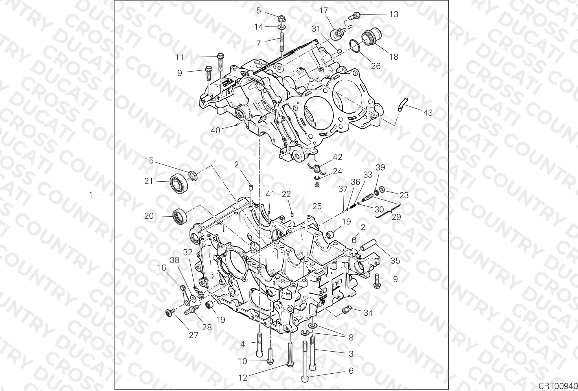 Half-Crankcases Pair