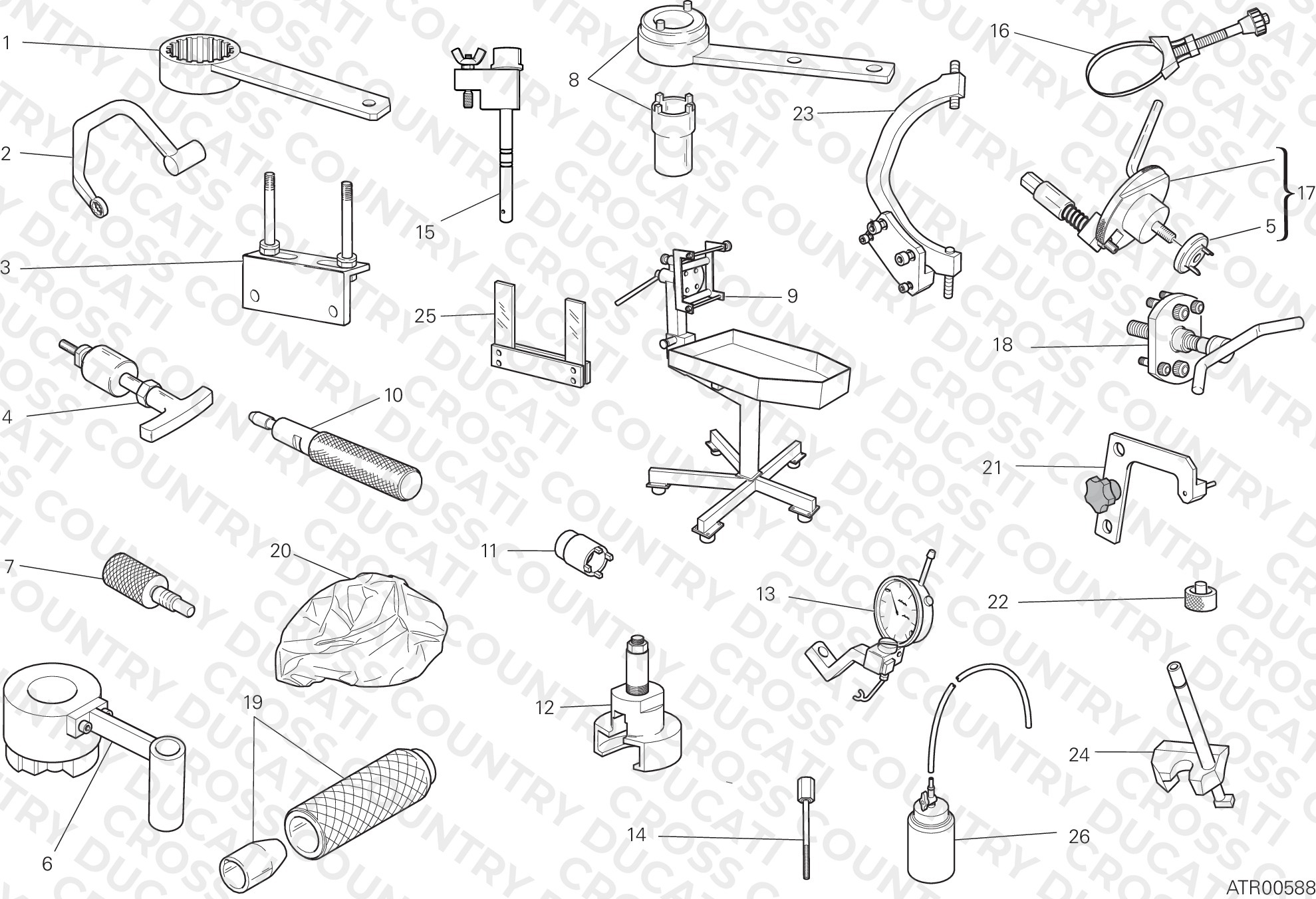 WORKSHOP SERVICE TOOLS, ENGINE