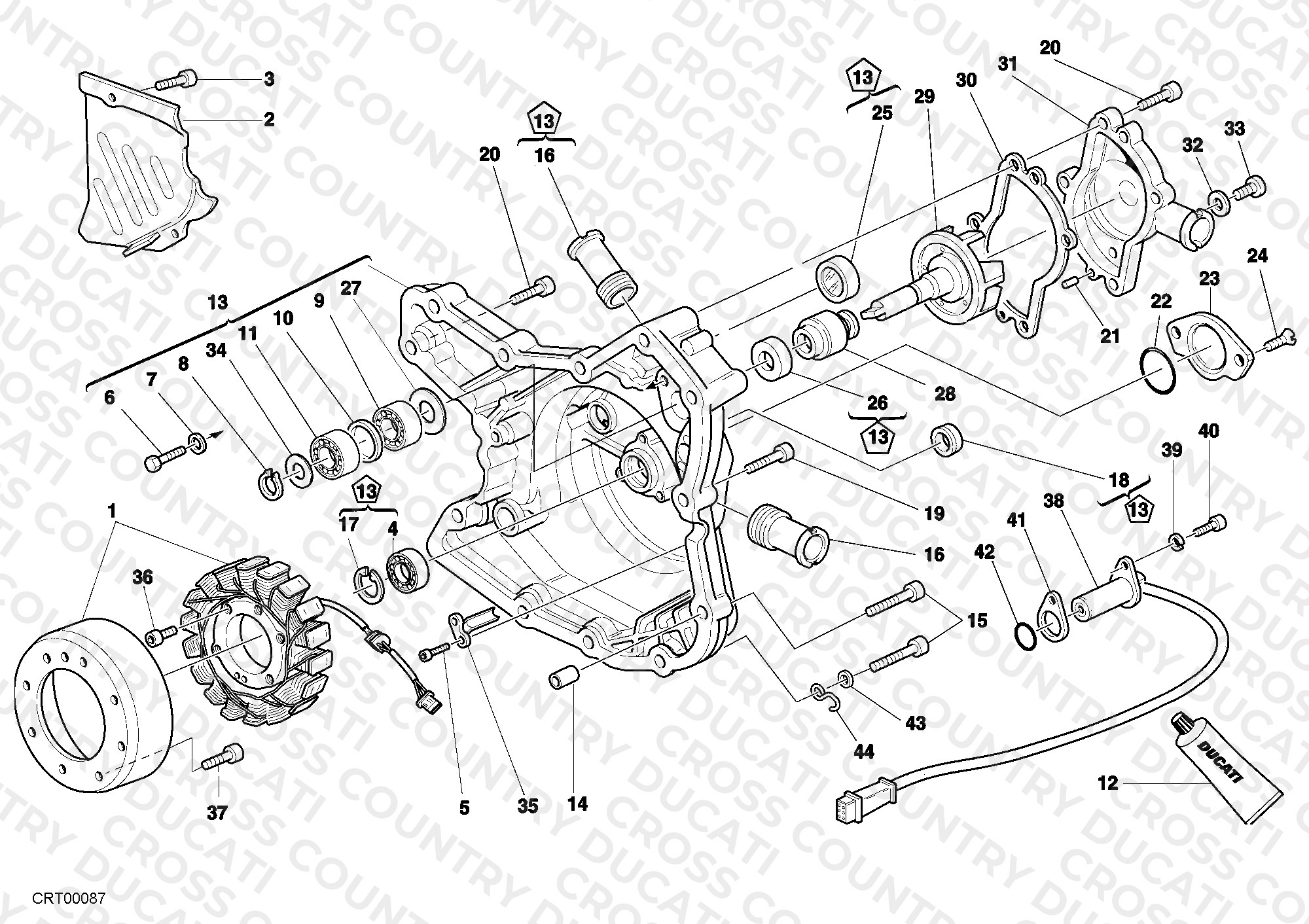 Generator Cover - Water Pump