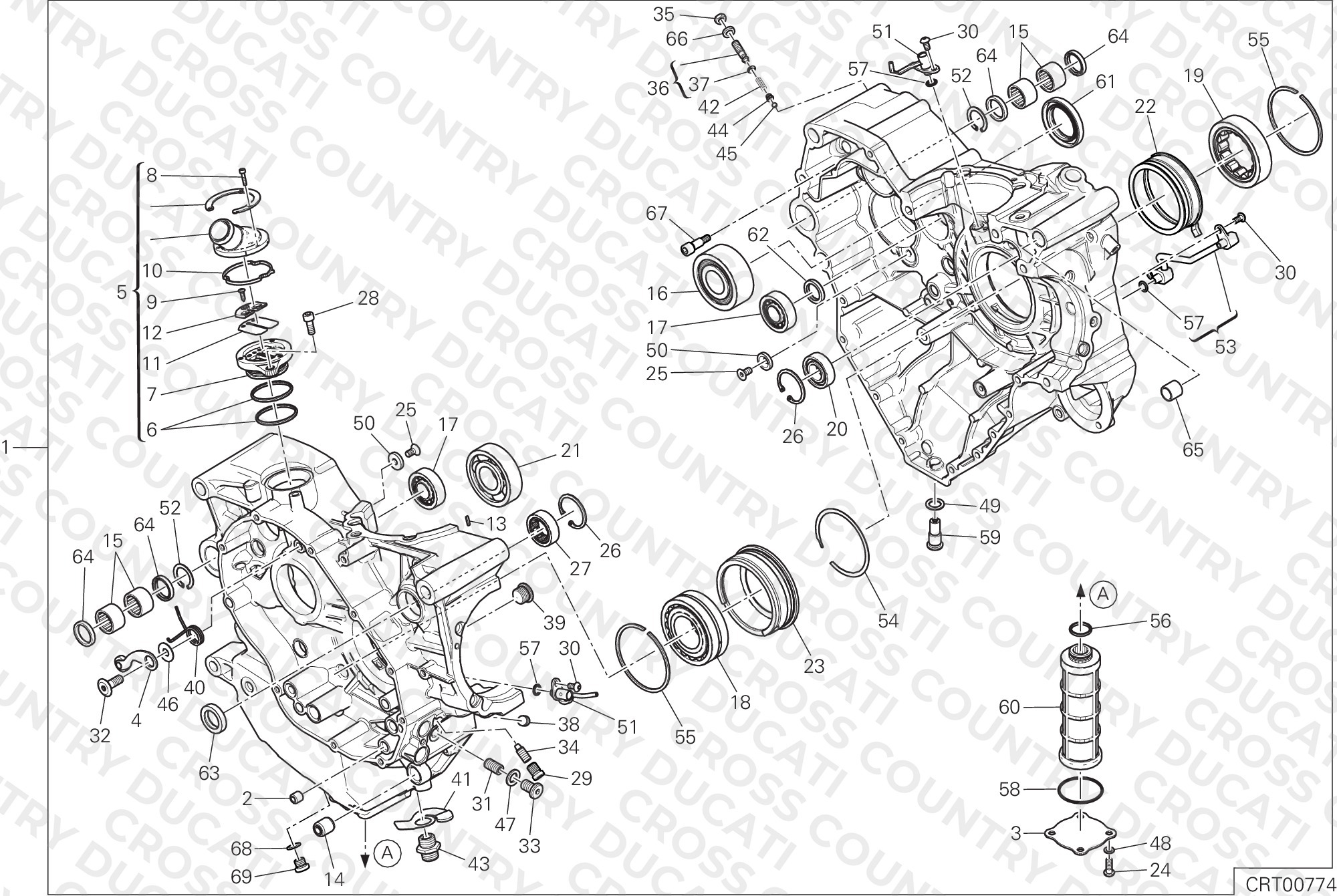 Half-Crankcases Pair