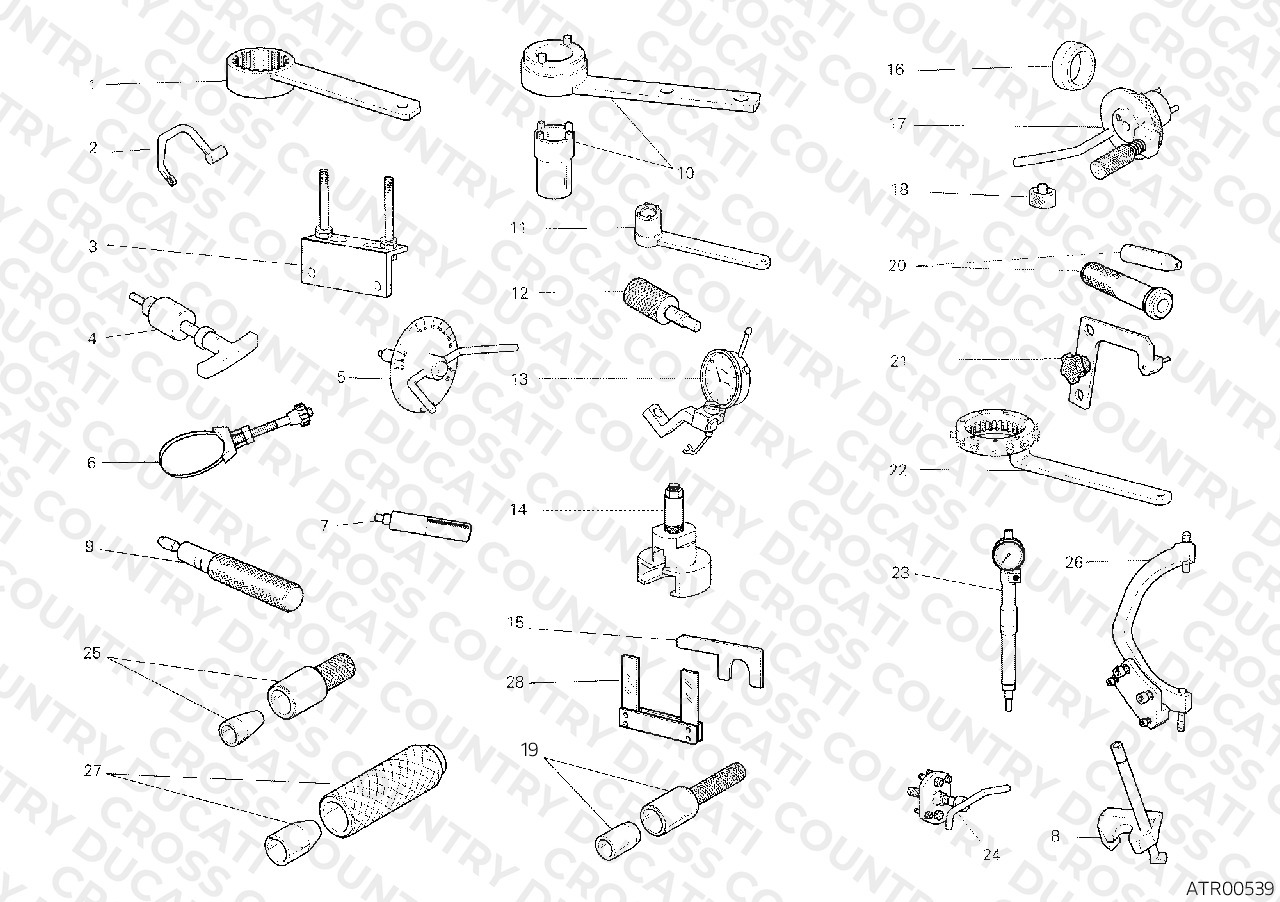 Workshop Service Tools, Engine
