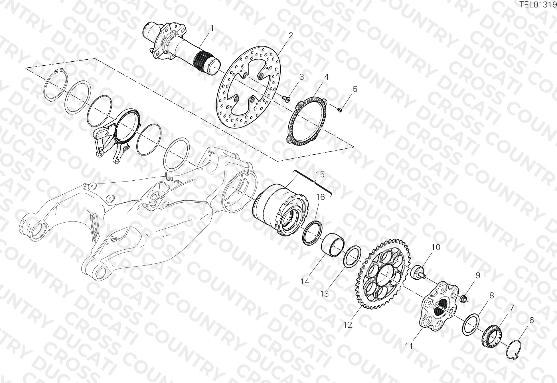 Rear Wheel Spindle