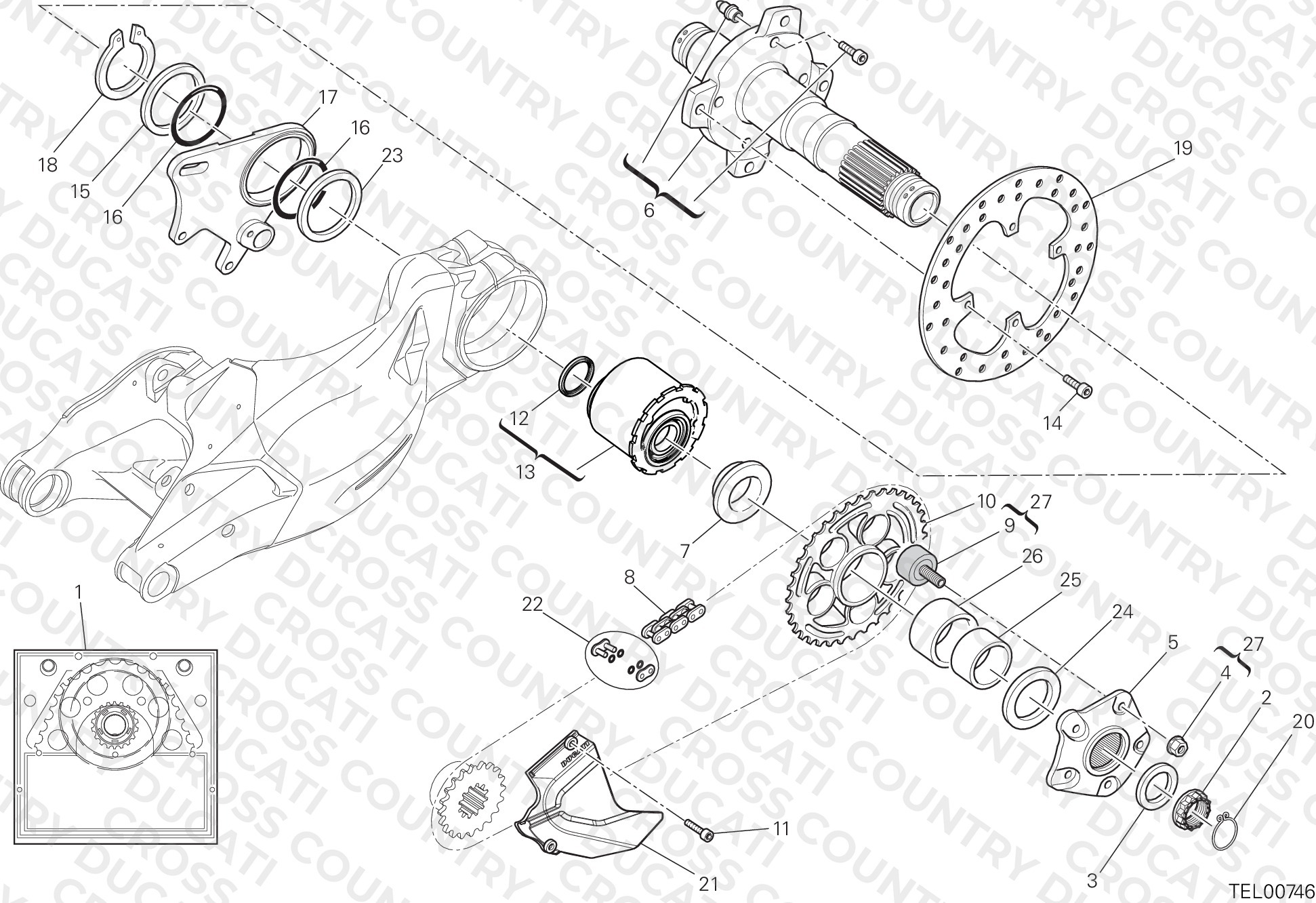 Rear Wheel Spindle