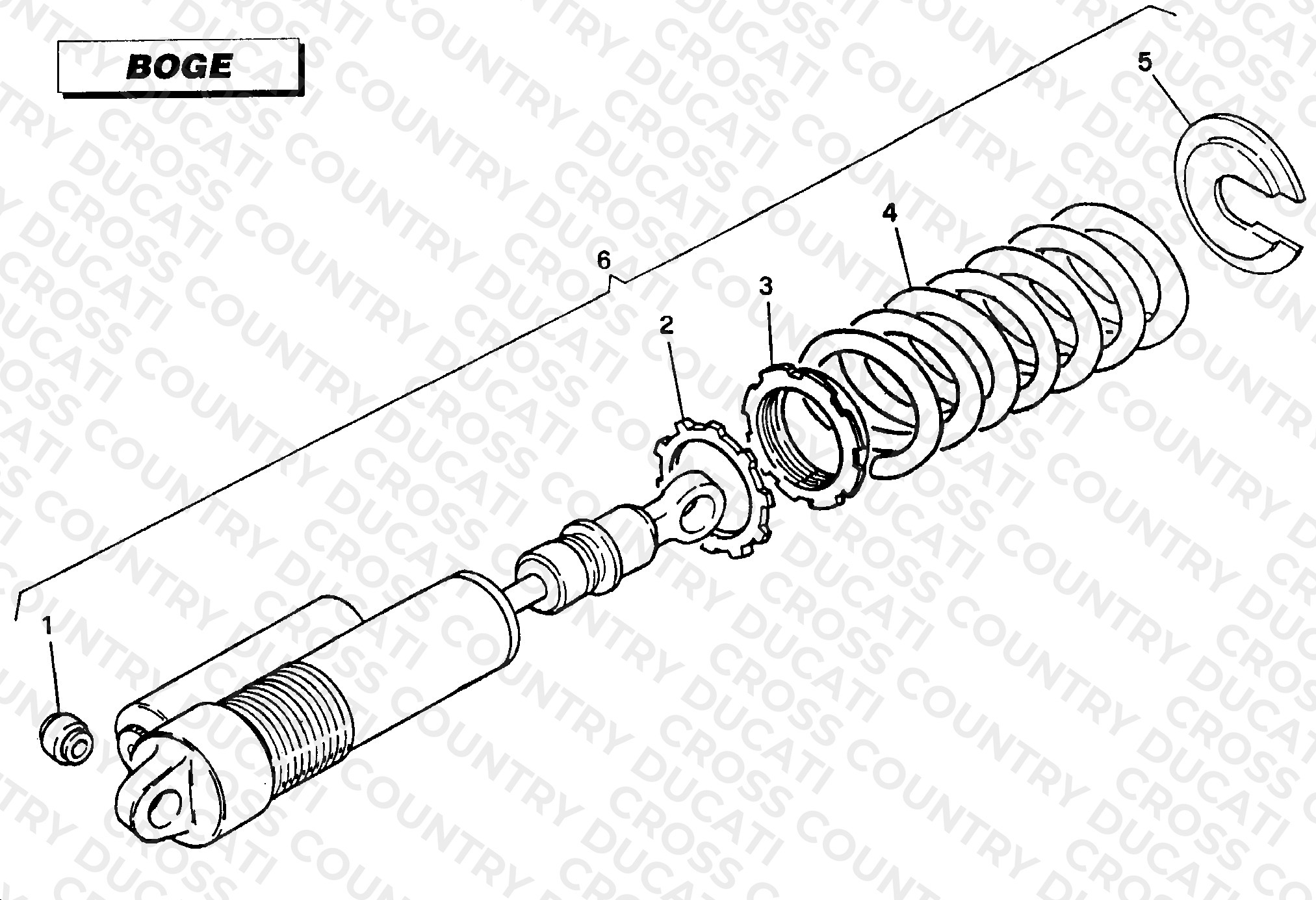 Rear Shock Absorber Boge Cr