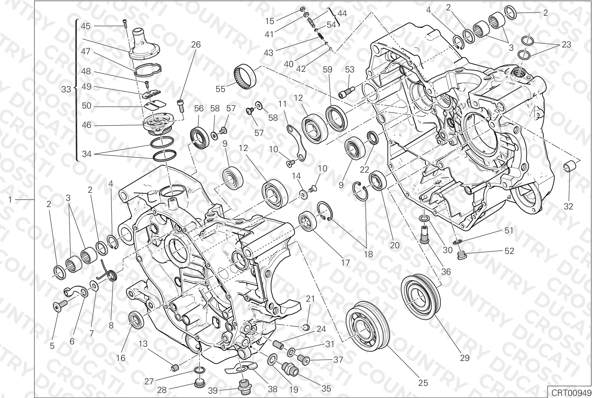 Half-Crankcases Pair