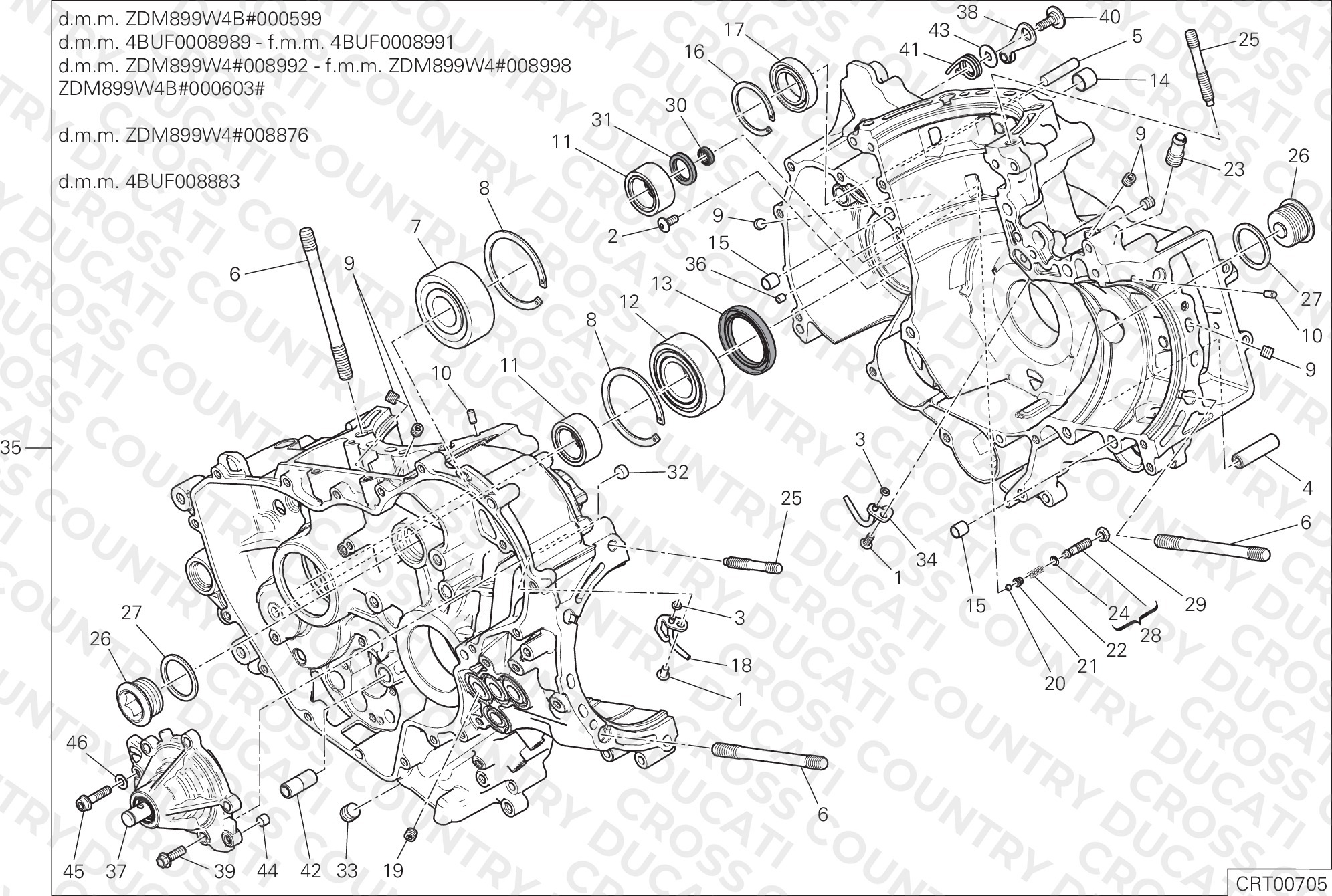 Half-Crankcases Pair