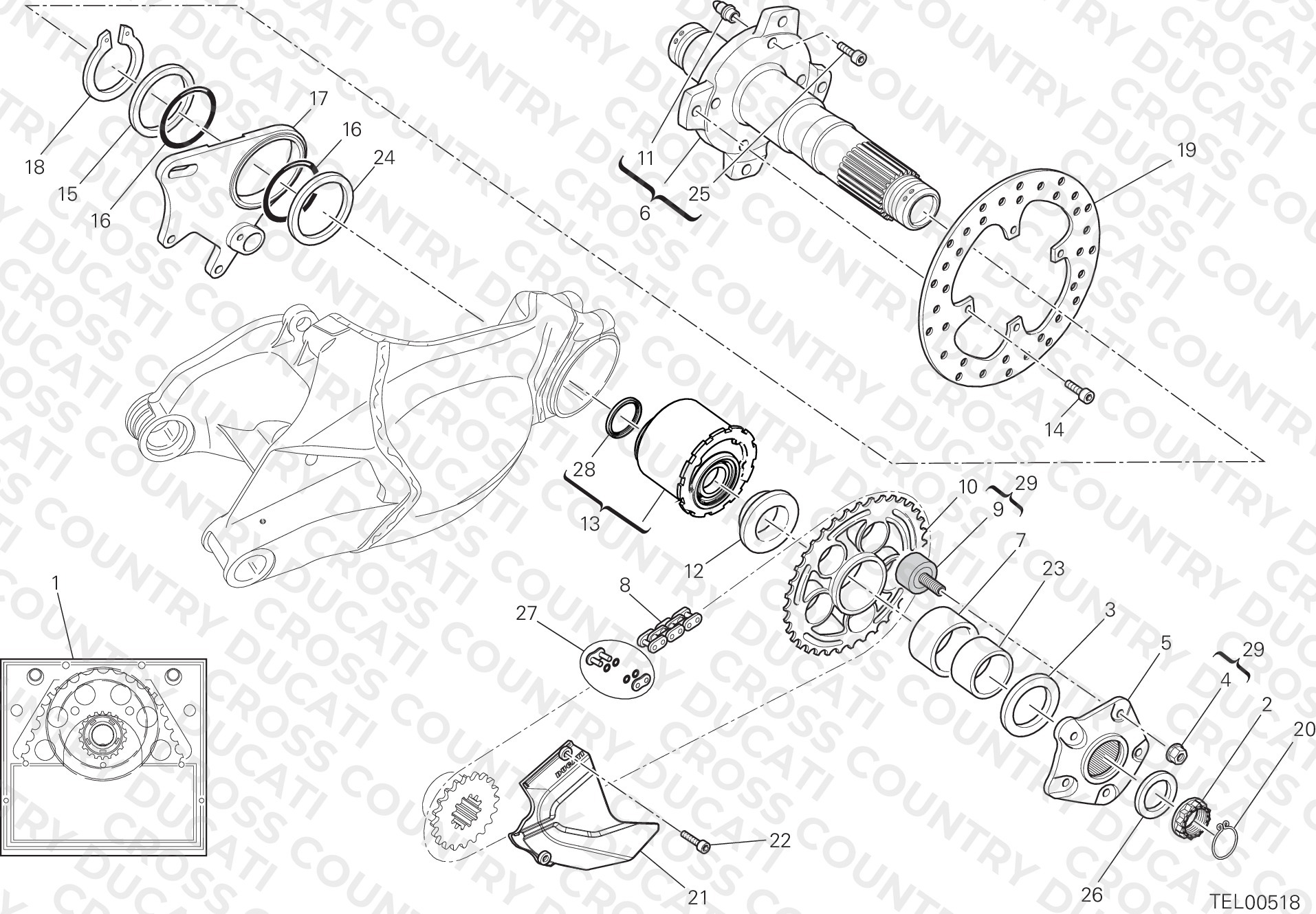 Rear Wheel Spindle
