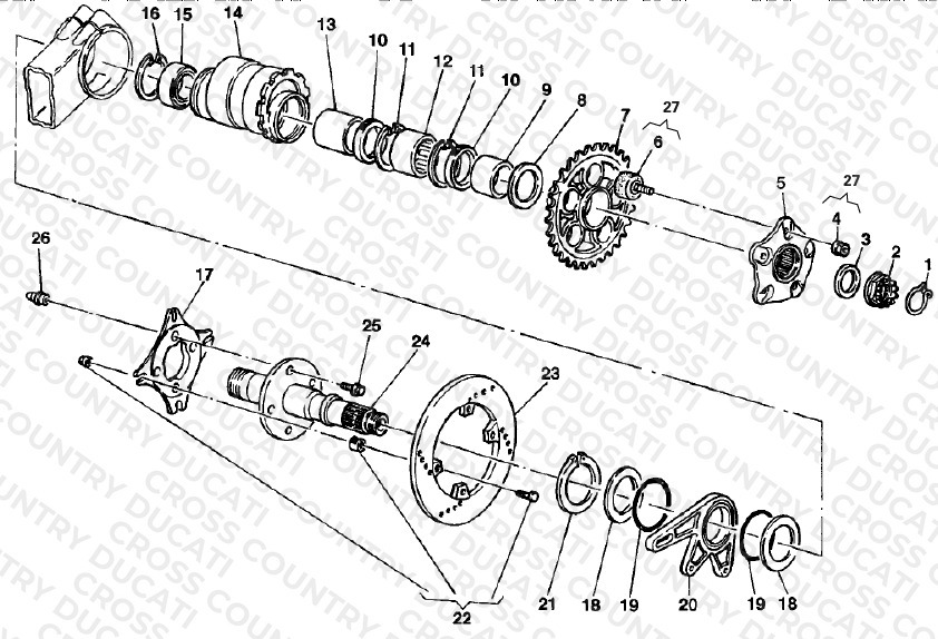 Hub, Rear Wheel