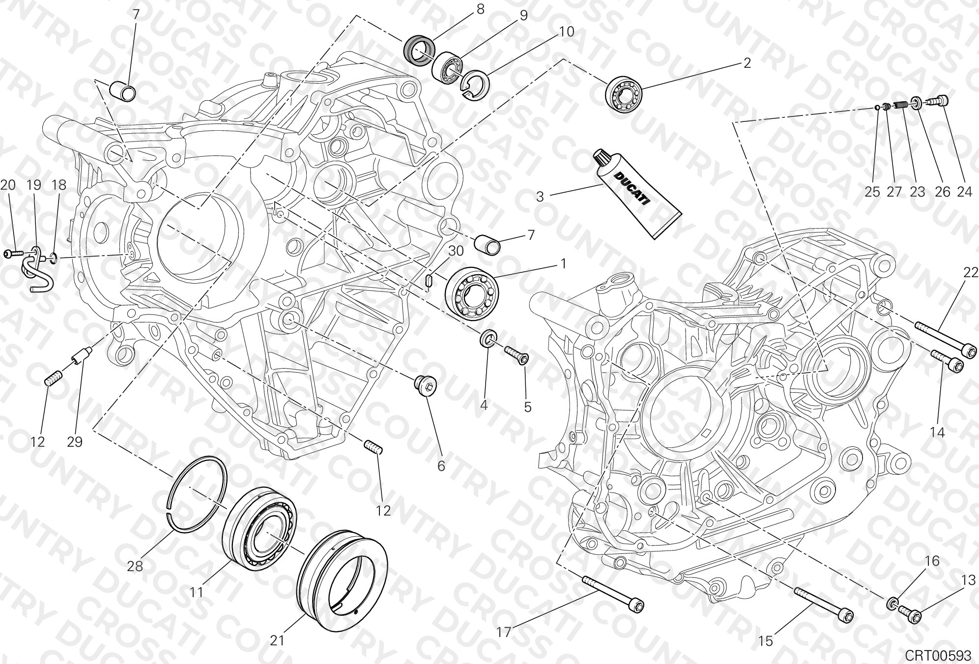 Half-Crankcases Pair