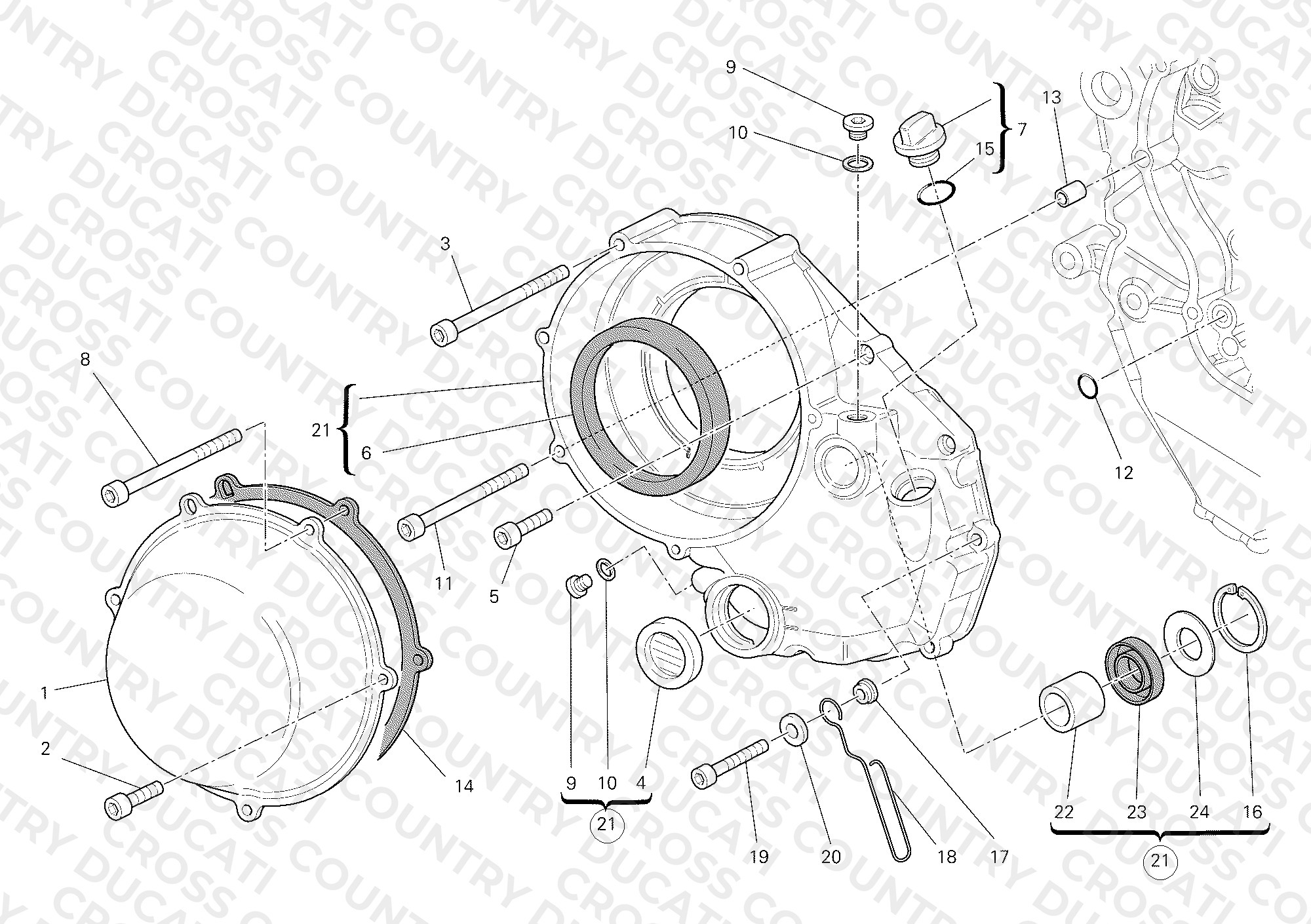 Clutch Cover, Outer