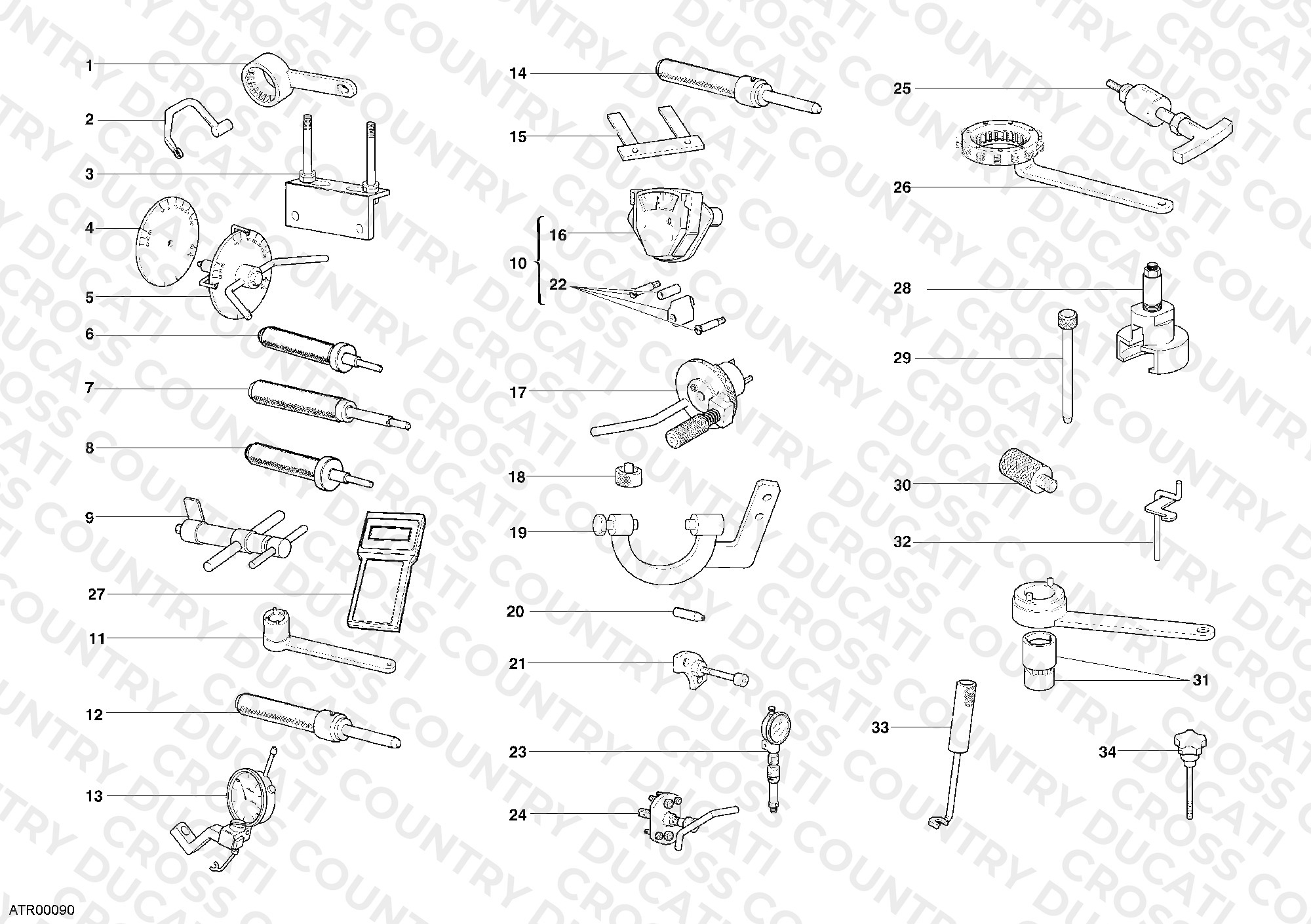 Workshop Service Tools, Engine
