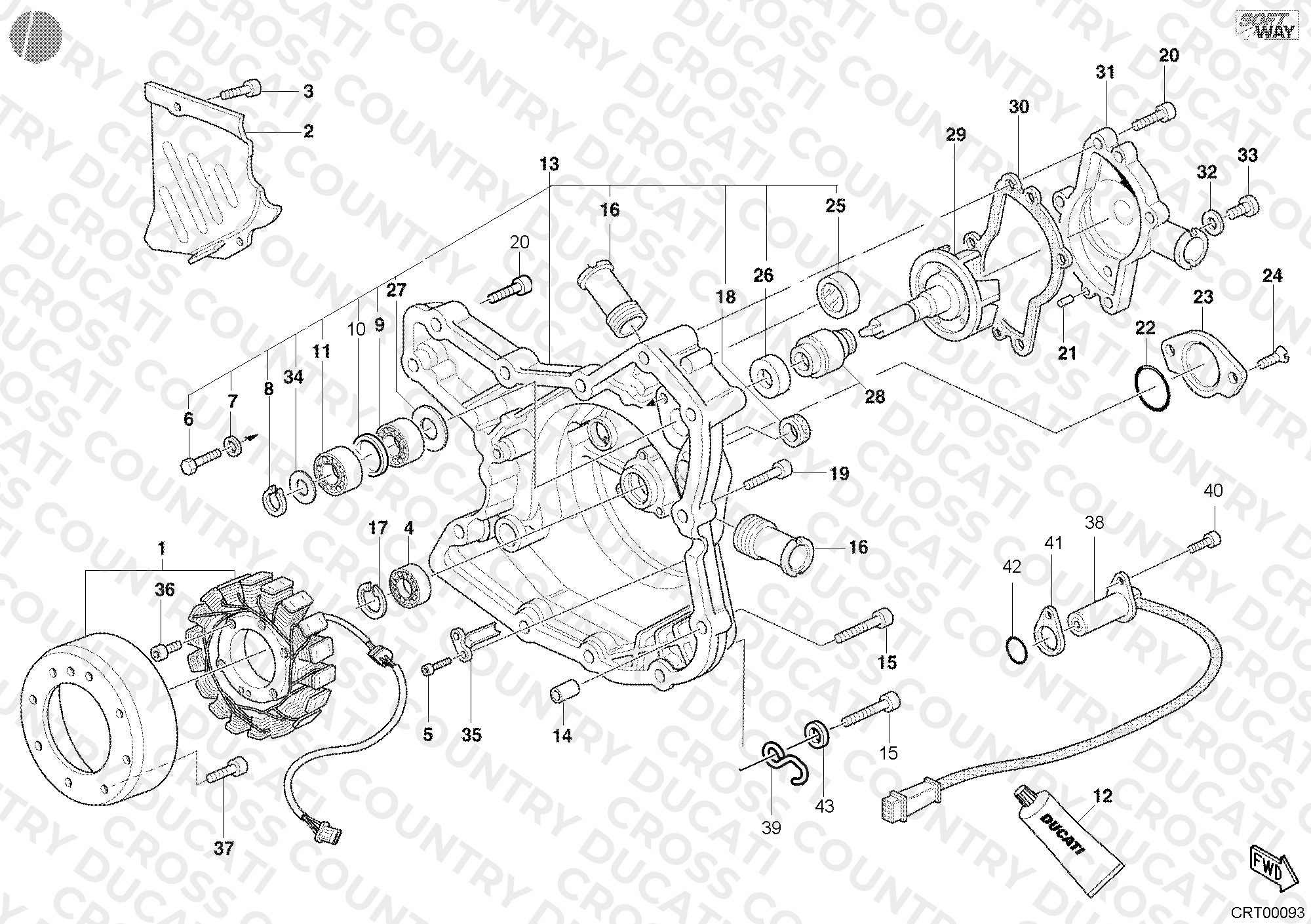 Generator Cover - Water Pump