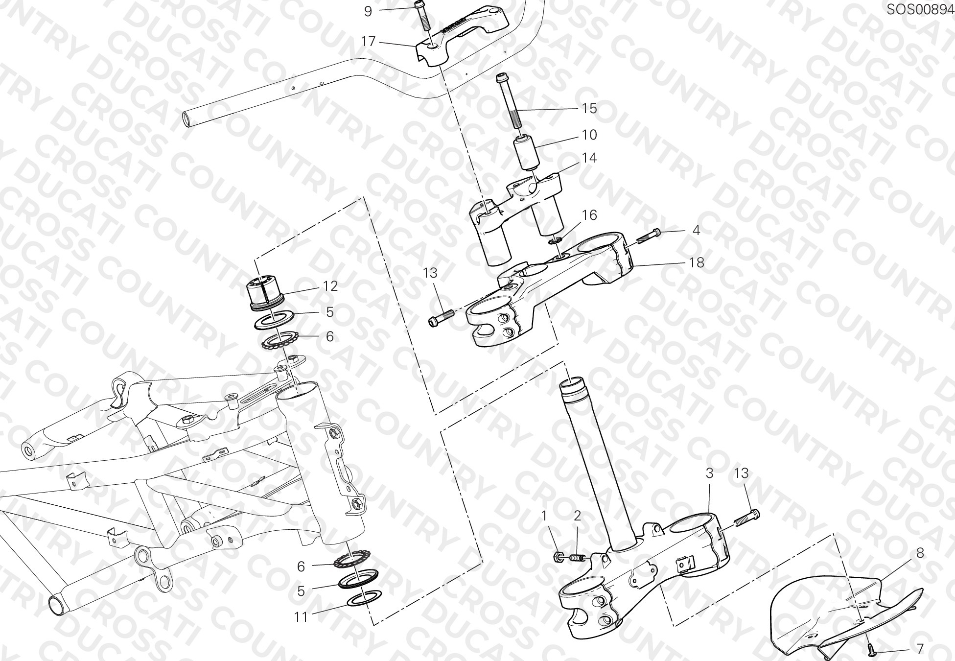 Steering Head Base Assembly