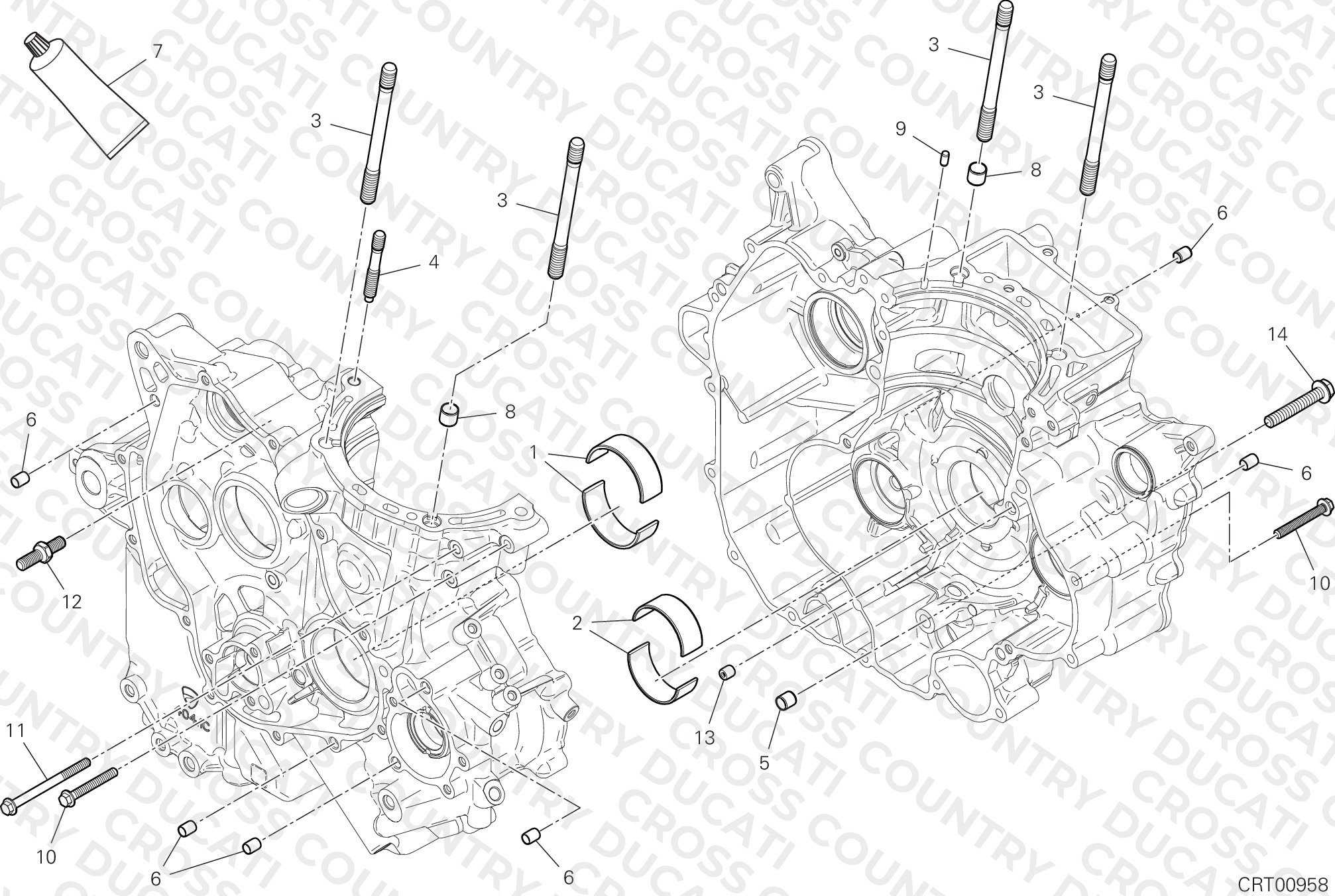 Half-Crankcases Pair