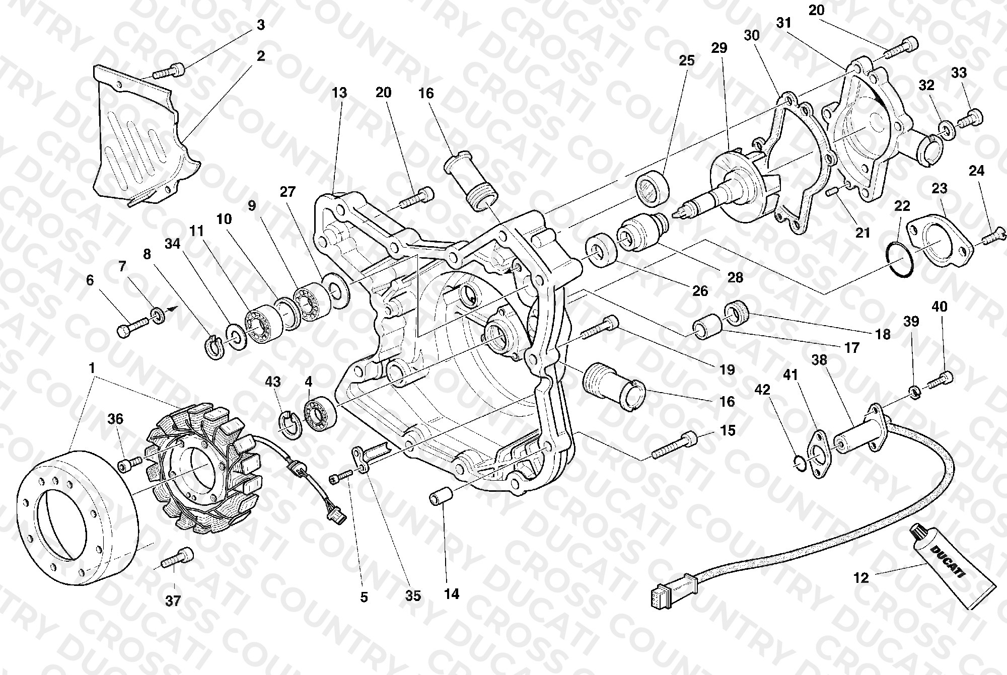 Generator Cover - Water Pump