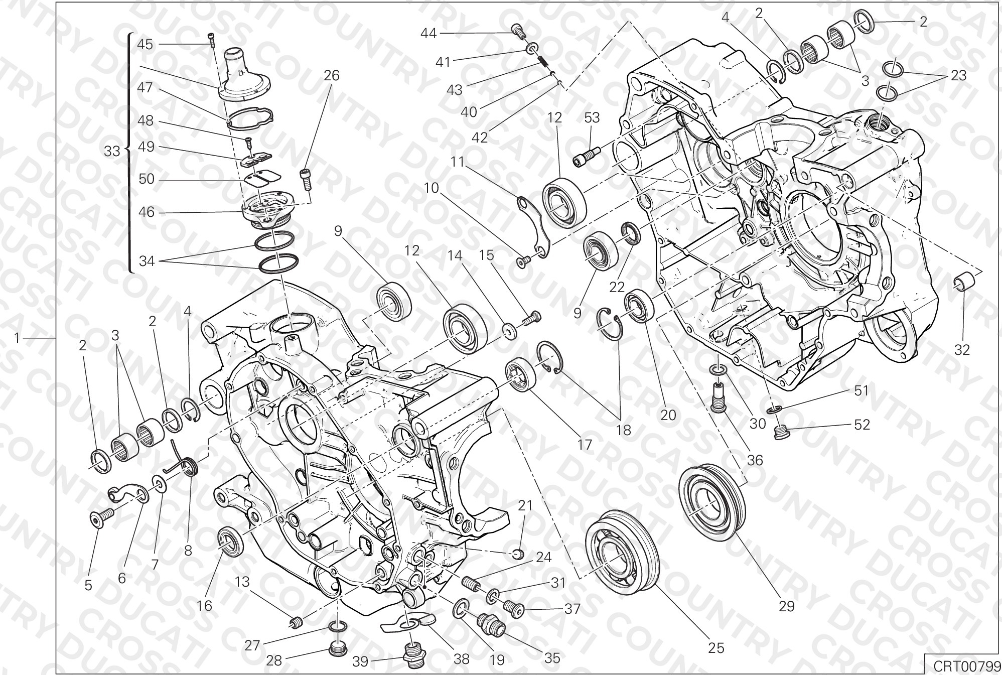 Half-Crankcases Pair
