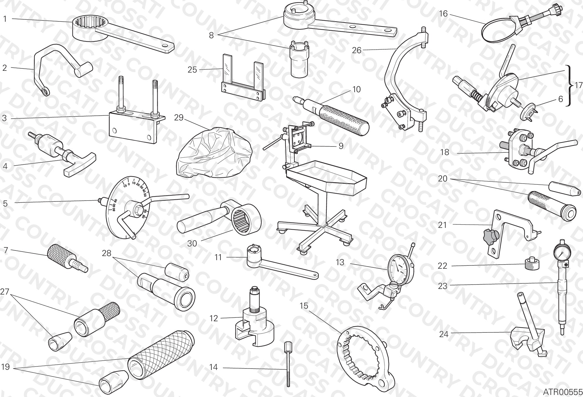 WORKSHOP SERVICE TOOLS, ENGINE
