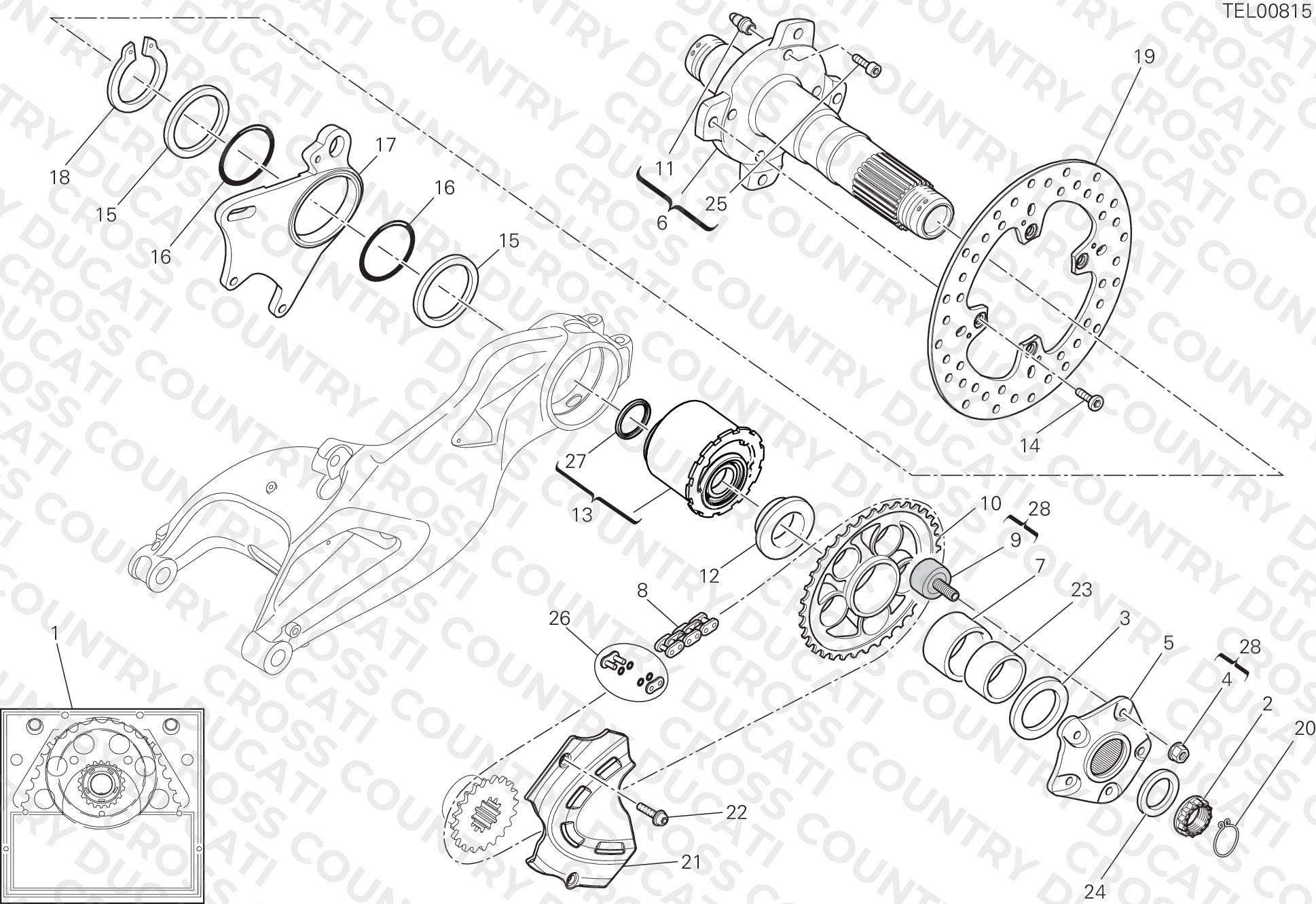 Rear Wheel Spindle