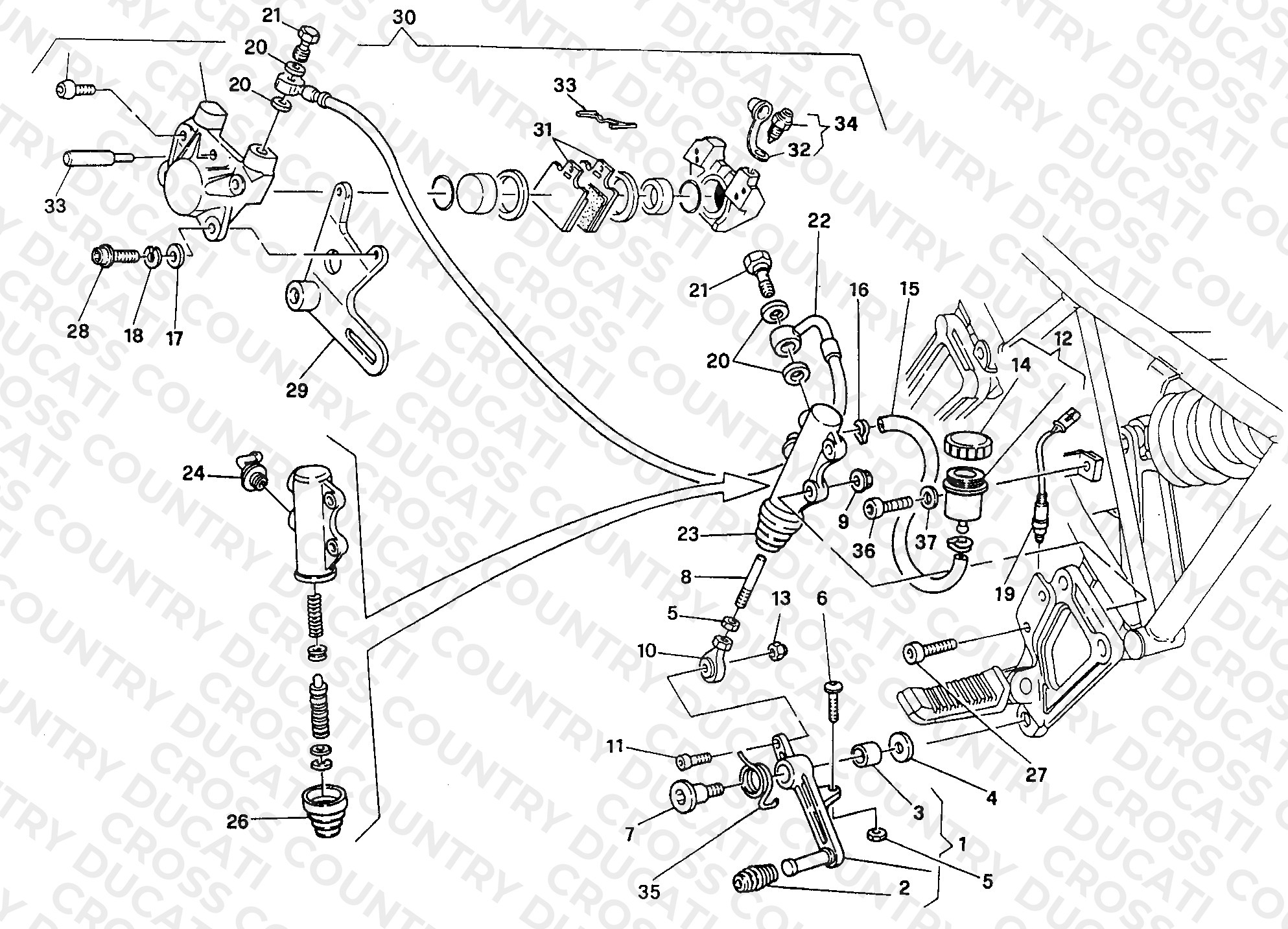 Rear Brake System M 002306-016055