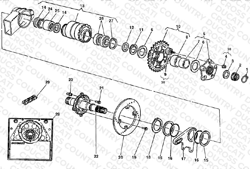 Hub, Rear Wheel