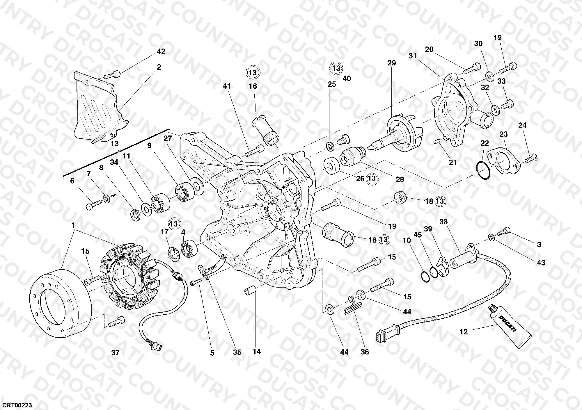 Generator Cover - Water Pump