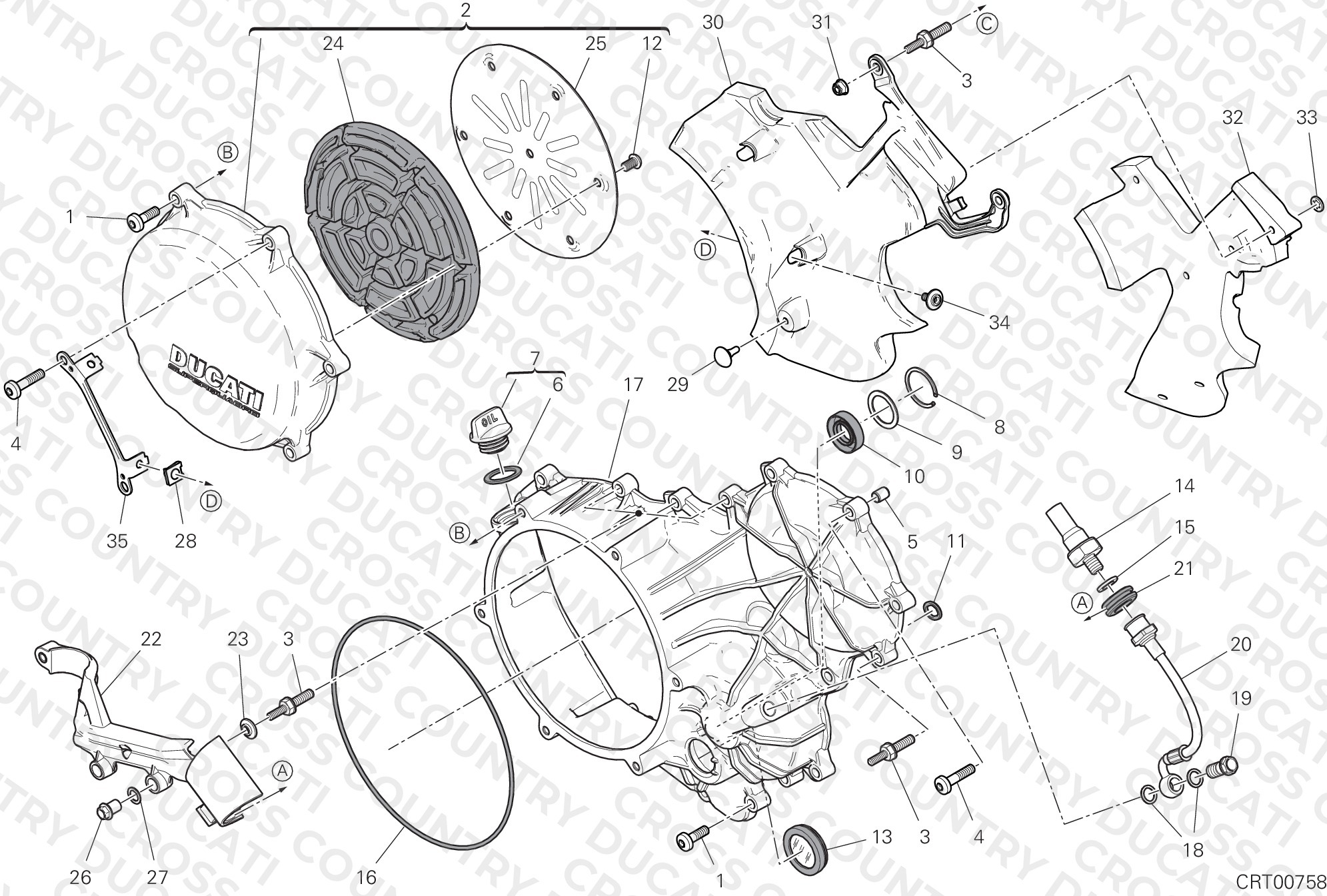 Clutch - Side Crankcase Cover