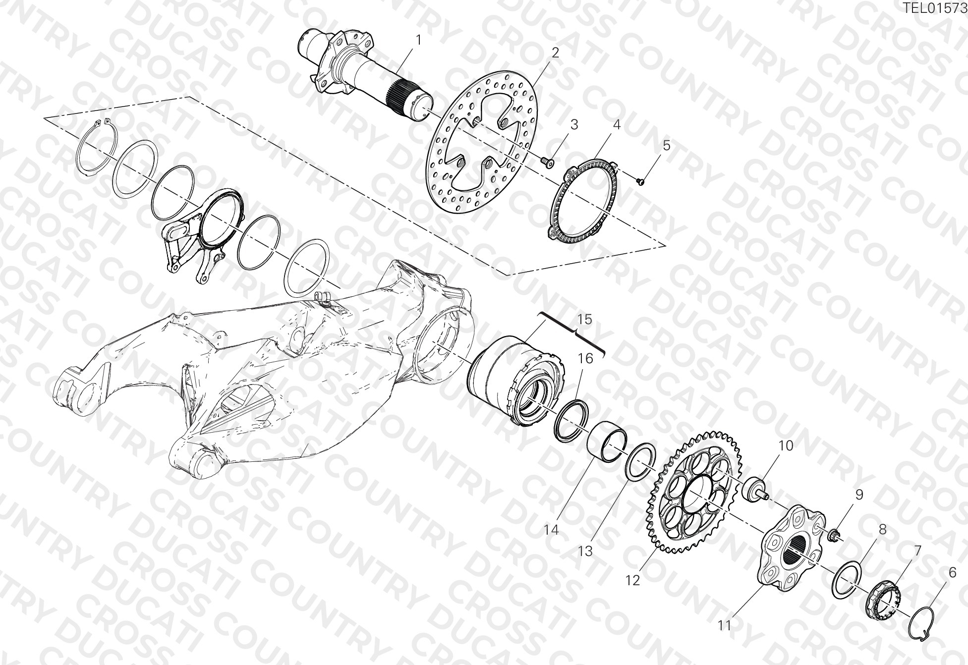 Rear Wheel Spindle