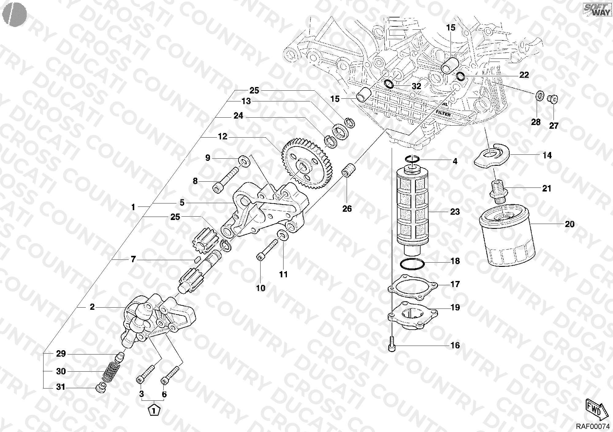 Oil Pump - Filter 998S