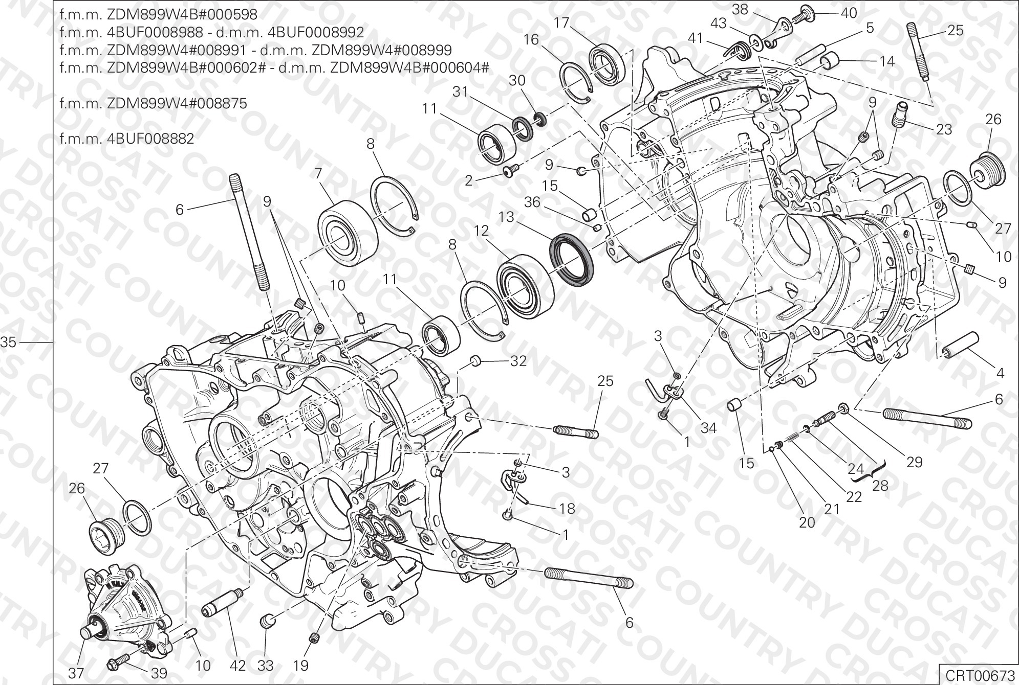 Half-Crankcases Pair