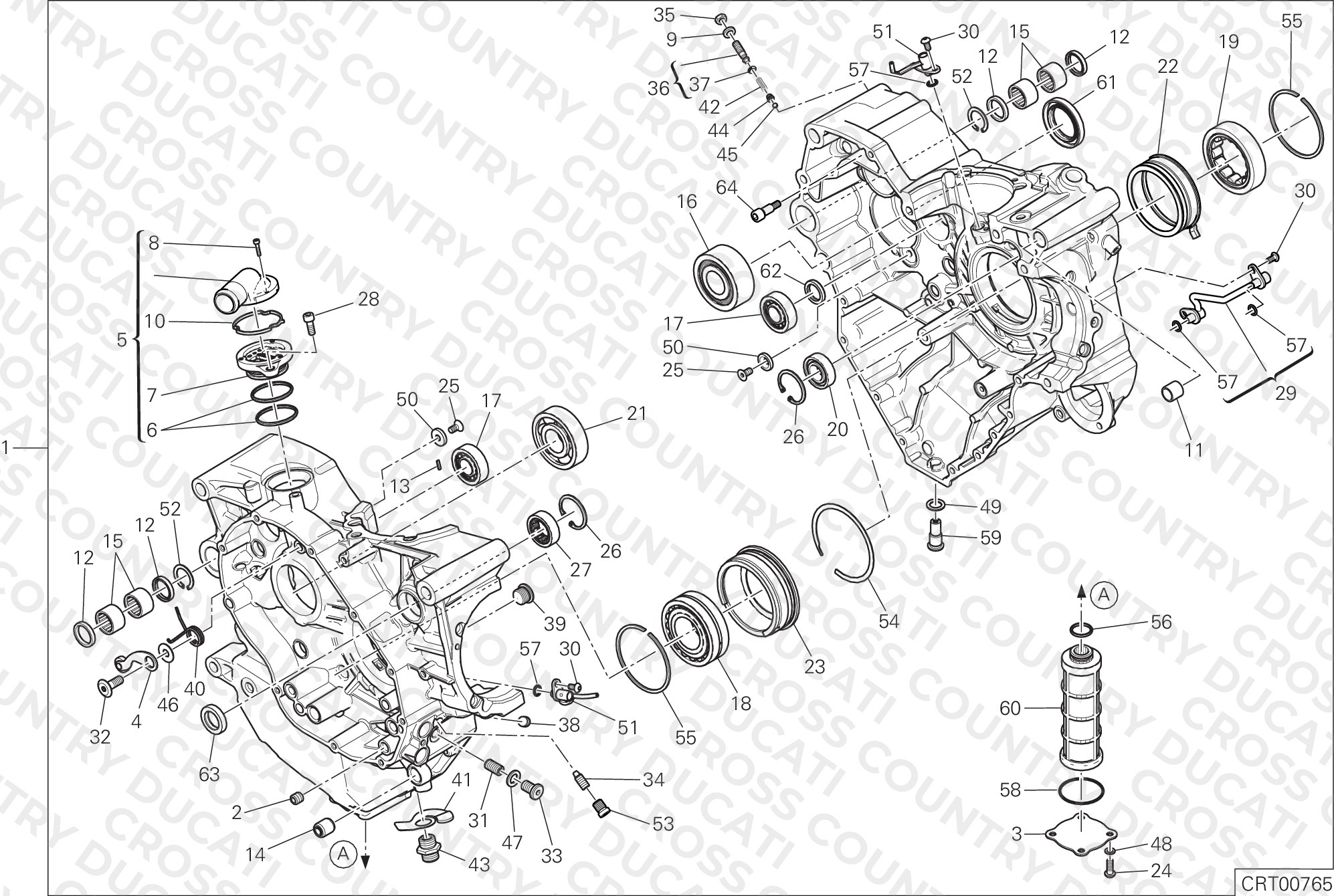 Half-Crankcases Pair