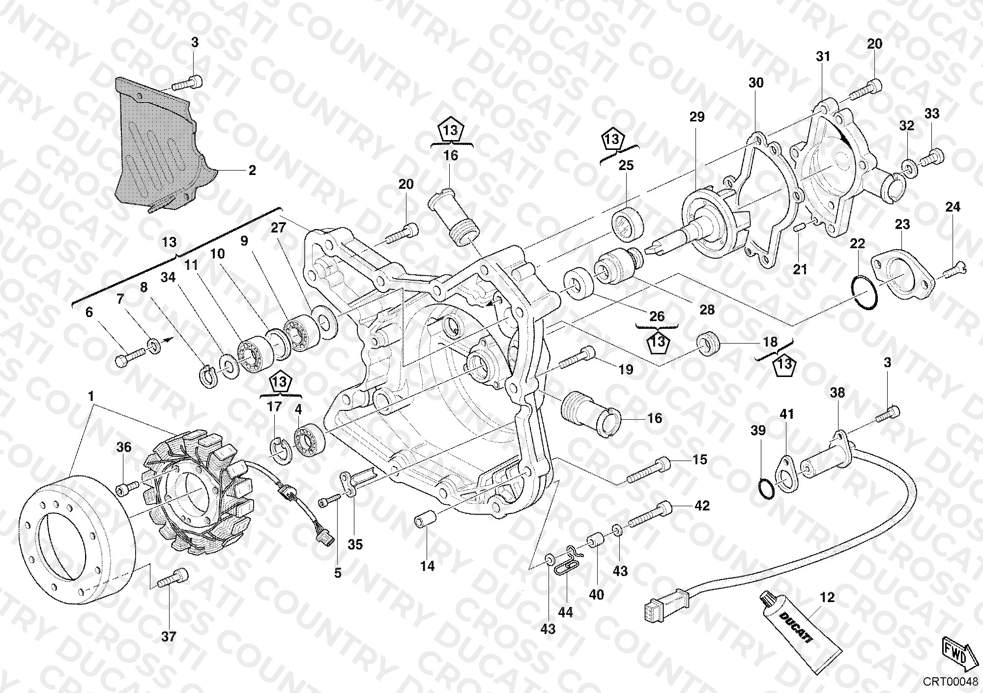Generator Cover - Water Pump