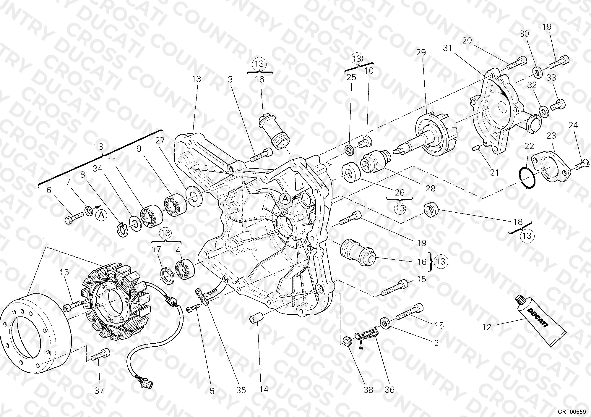 Generator Cover - Water Pump