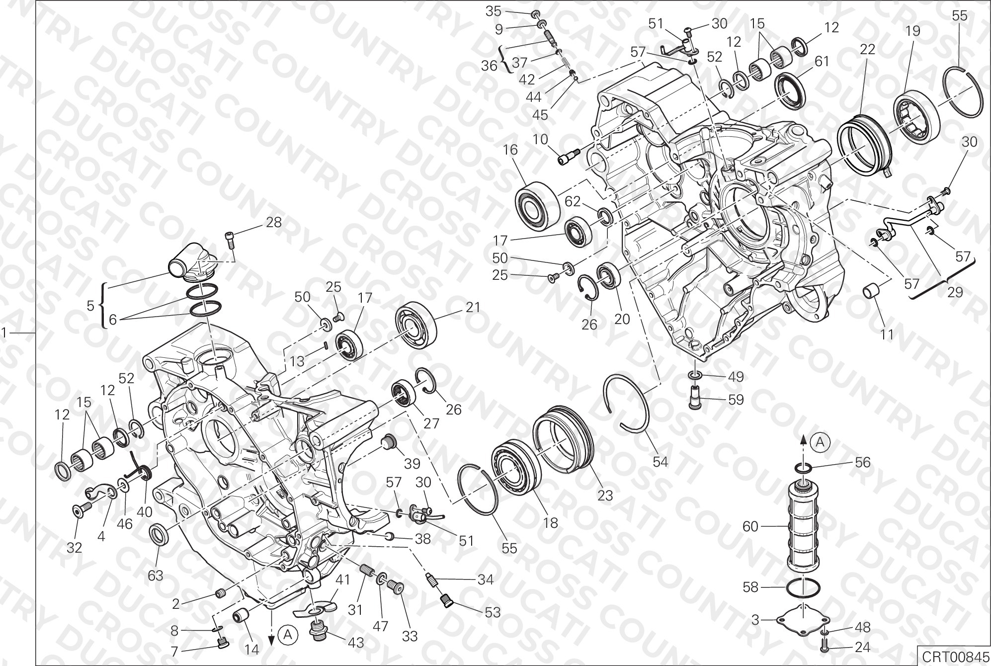 Half-Crankcases Pair