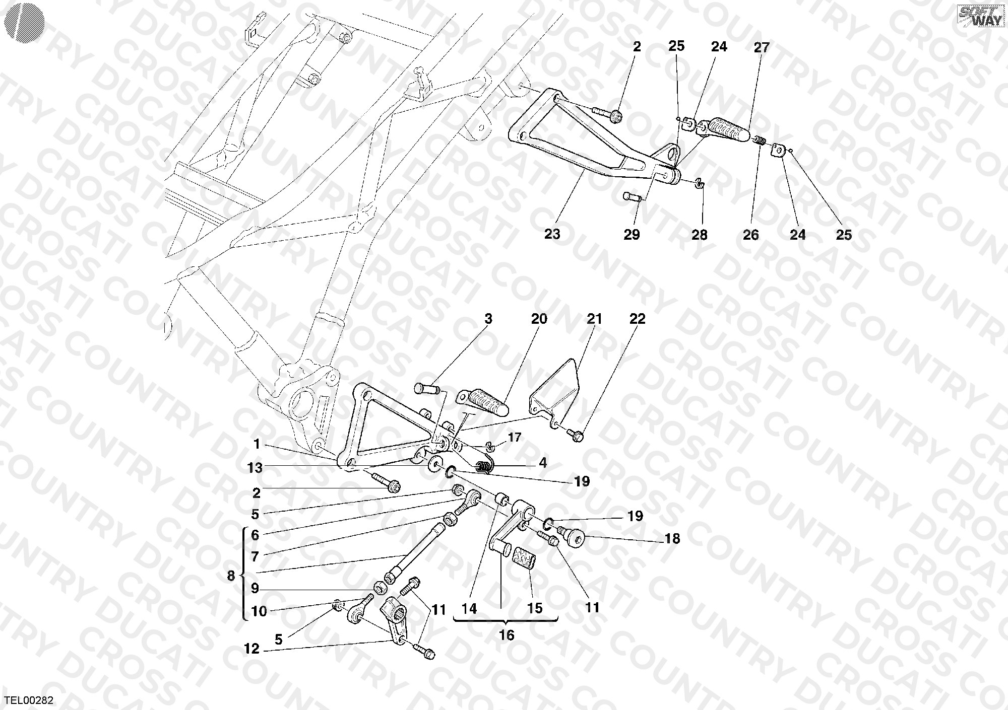 Footrests, Left
