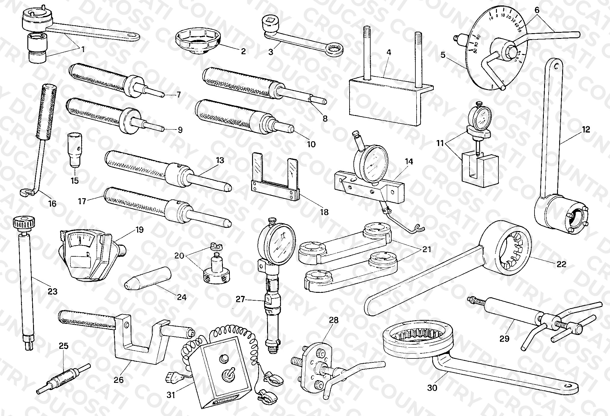 Workshop Service Tools, Engine