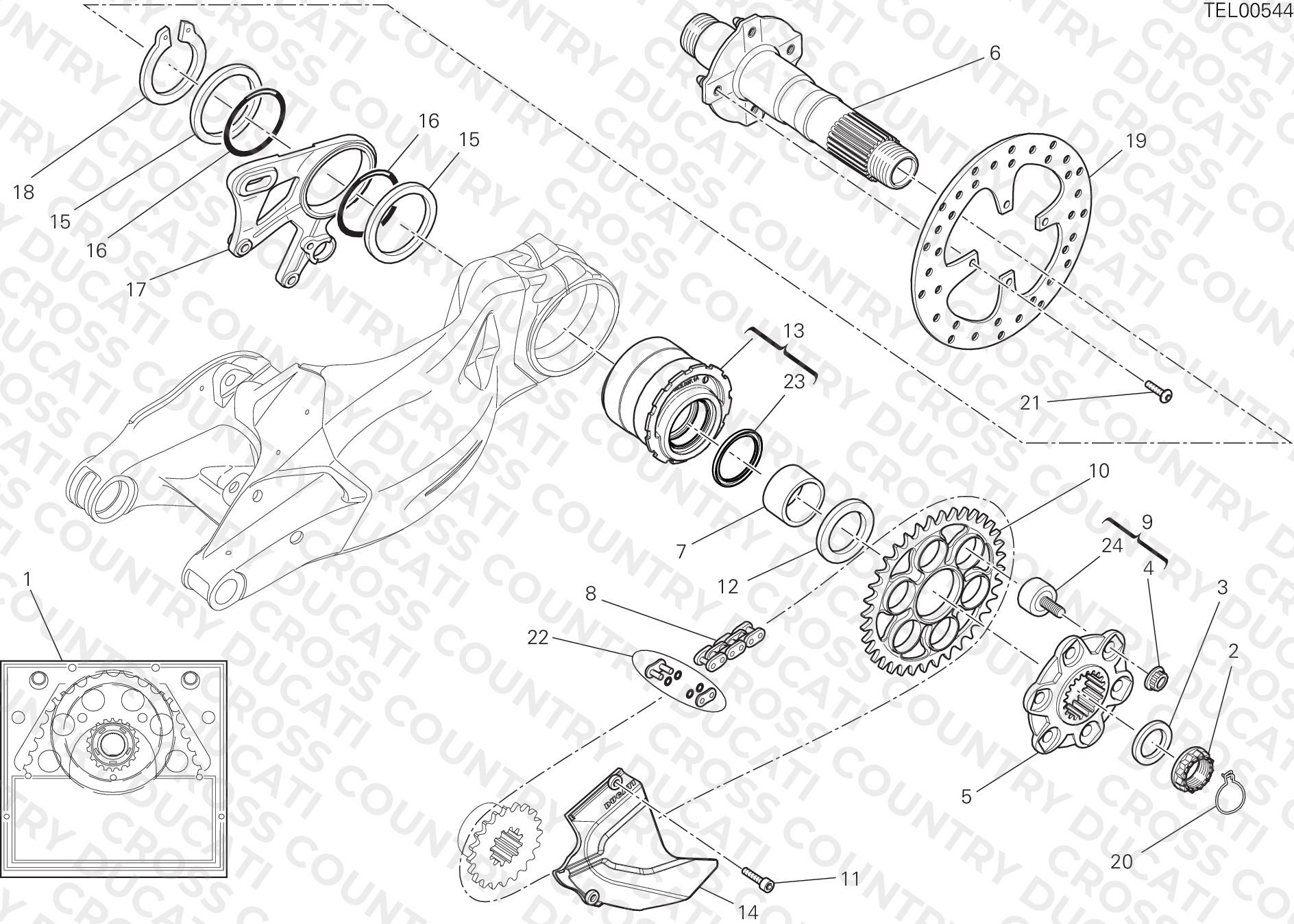 Rear Wheel Spindle