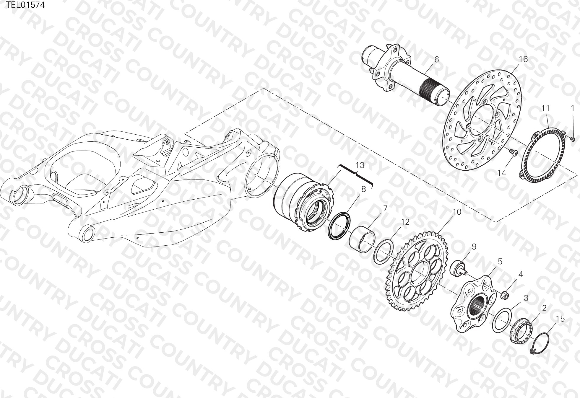 Rear Wheel Spindle